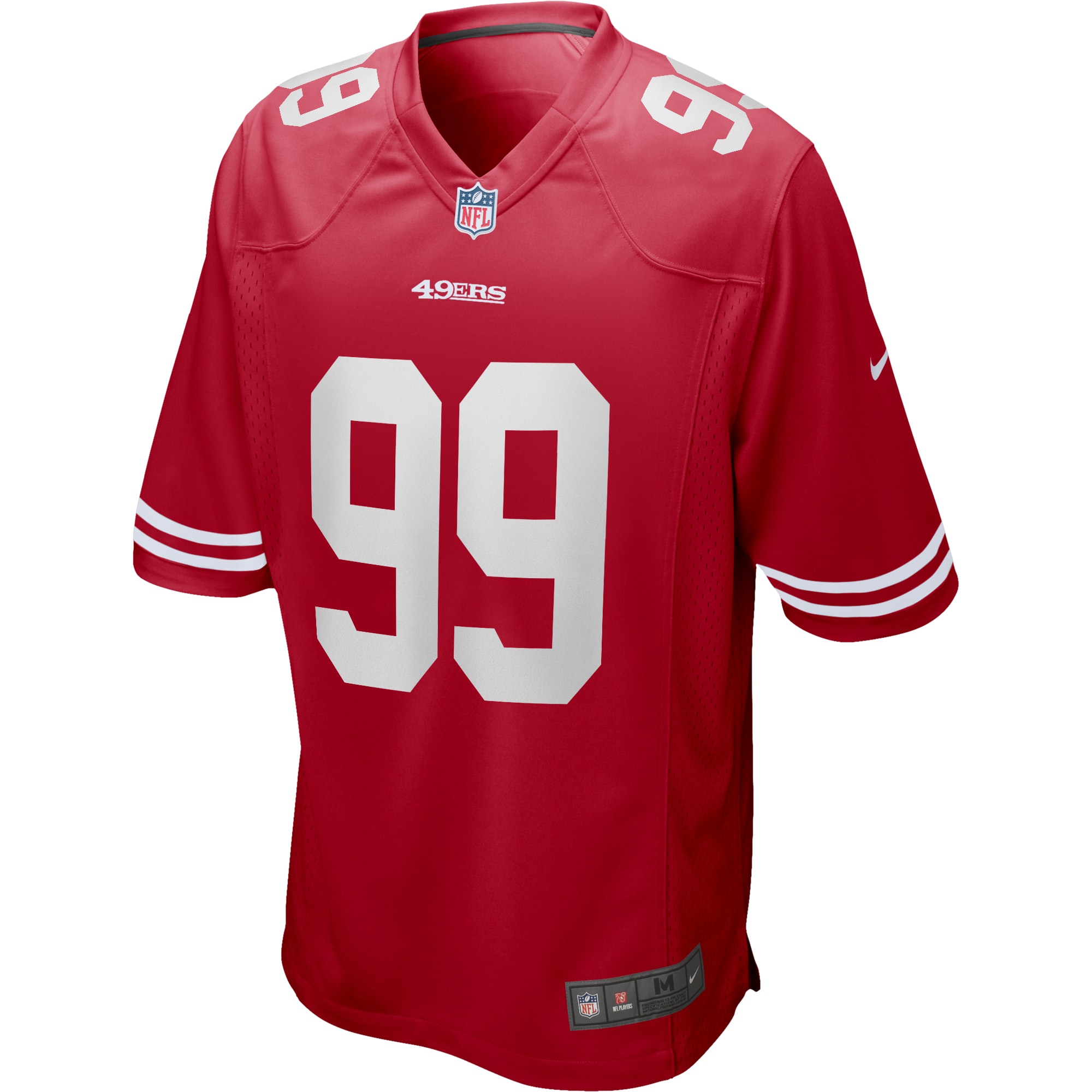Javon Kinlaw San Francisco 49ers Nike Game Jersey - Scarlet - vstockx