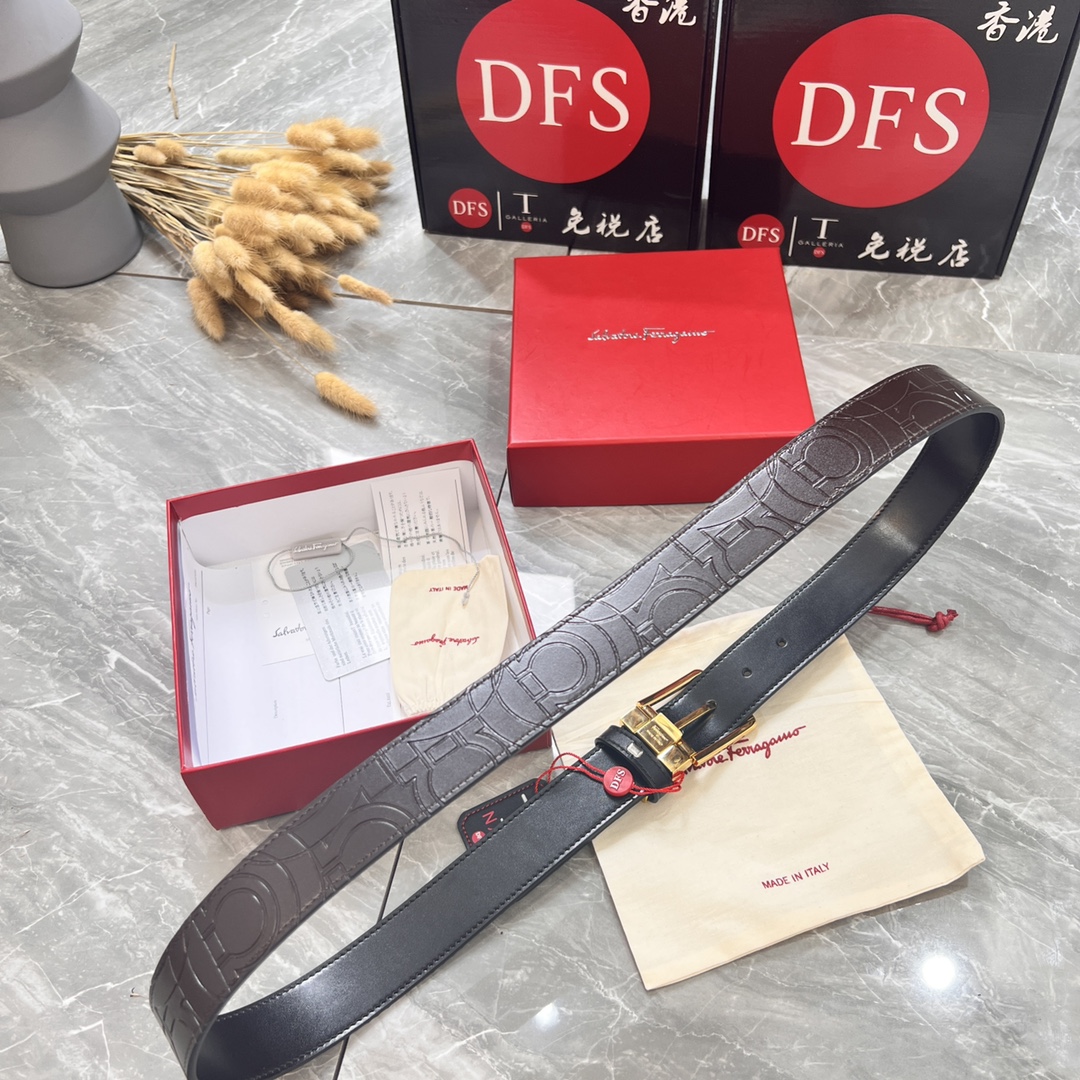 Streetwear Belt Ferragamo 319832 size:3.5cm - vstockx