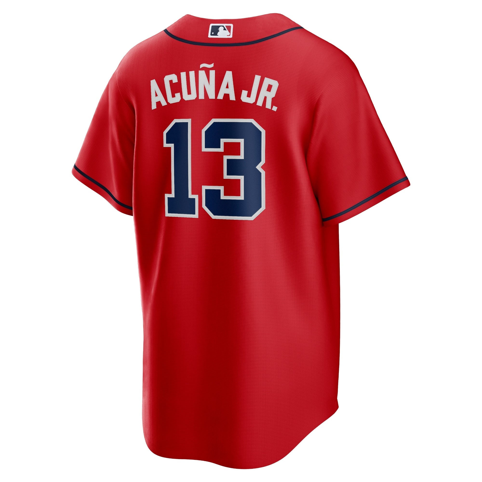 Men's Nike Ronald Acuna Jr. Red Atlanta Braves Alternate Replica Player Name Jersey - vstockx
