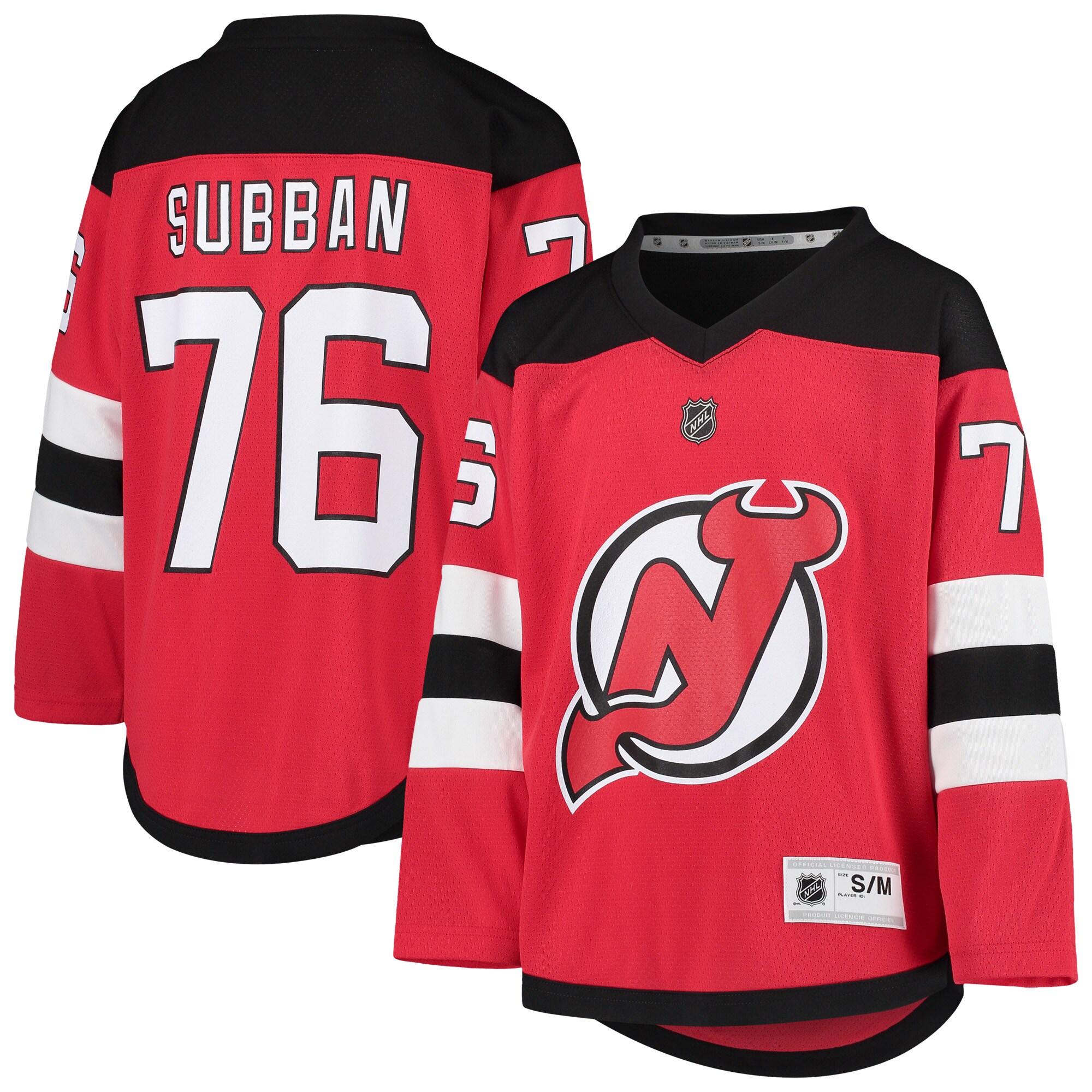 P.K. Subban New Jersey Devils Youth Home Player Replica Jersey - Red - vstockx