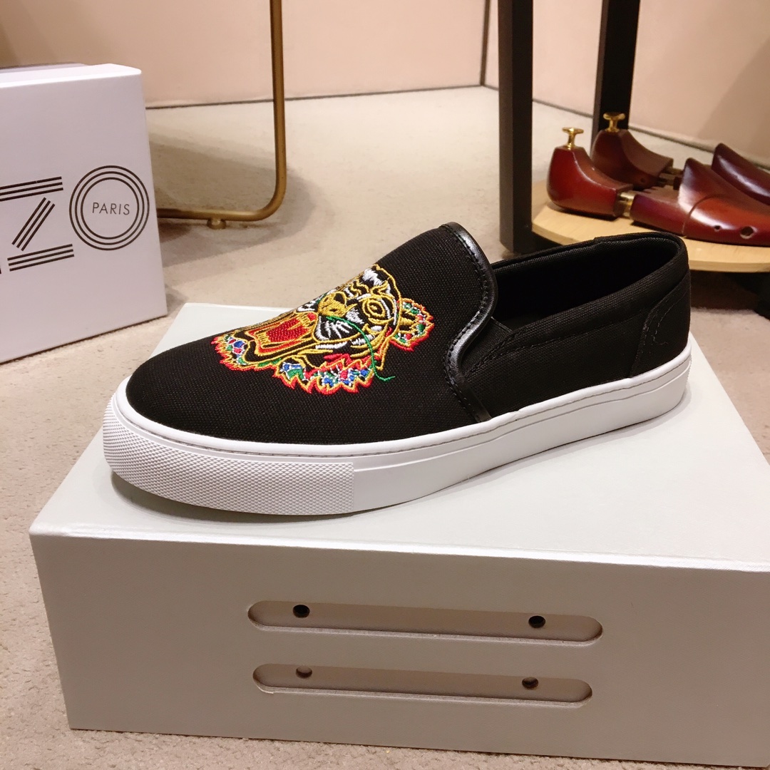 Kenzo K-SKATE Tiger canvas slip-on sneakers 22 - vstockx