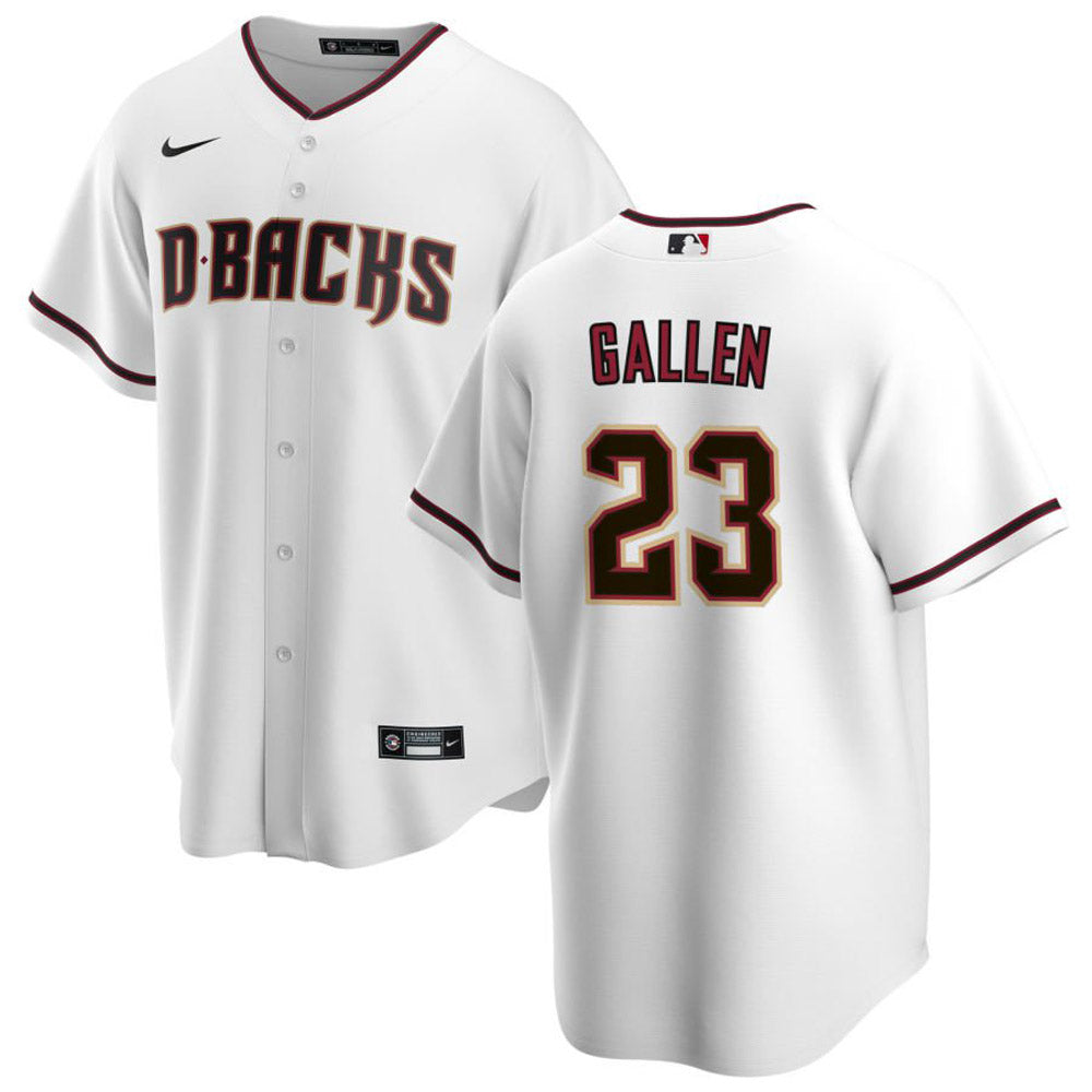 Youth Arizona Diamondbacks Zac Gallen Cool Base Replica Home Jersey - White - vstockx