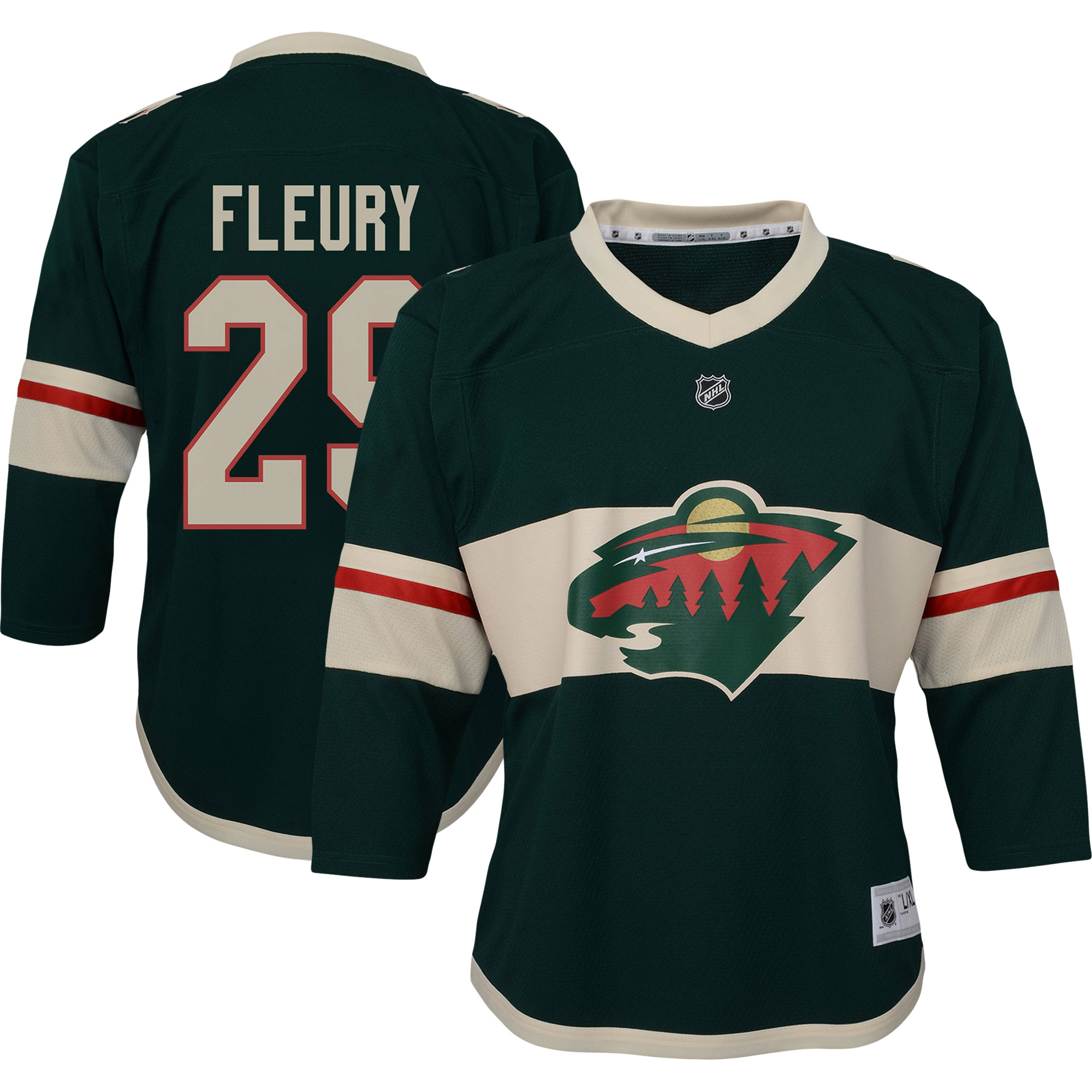 Marc-Andre Fleury Minnesota Wild Toddler Home Replica Player Jersey - Green - vstockx