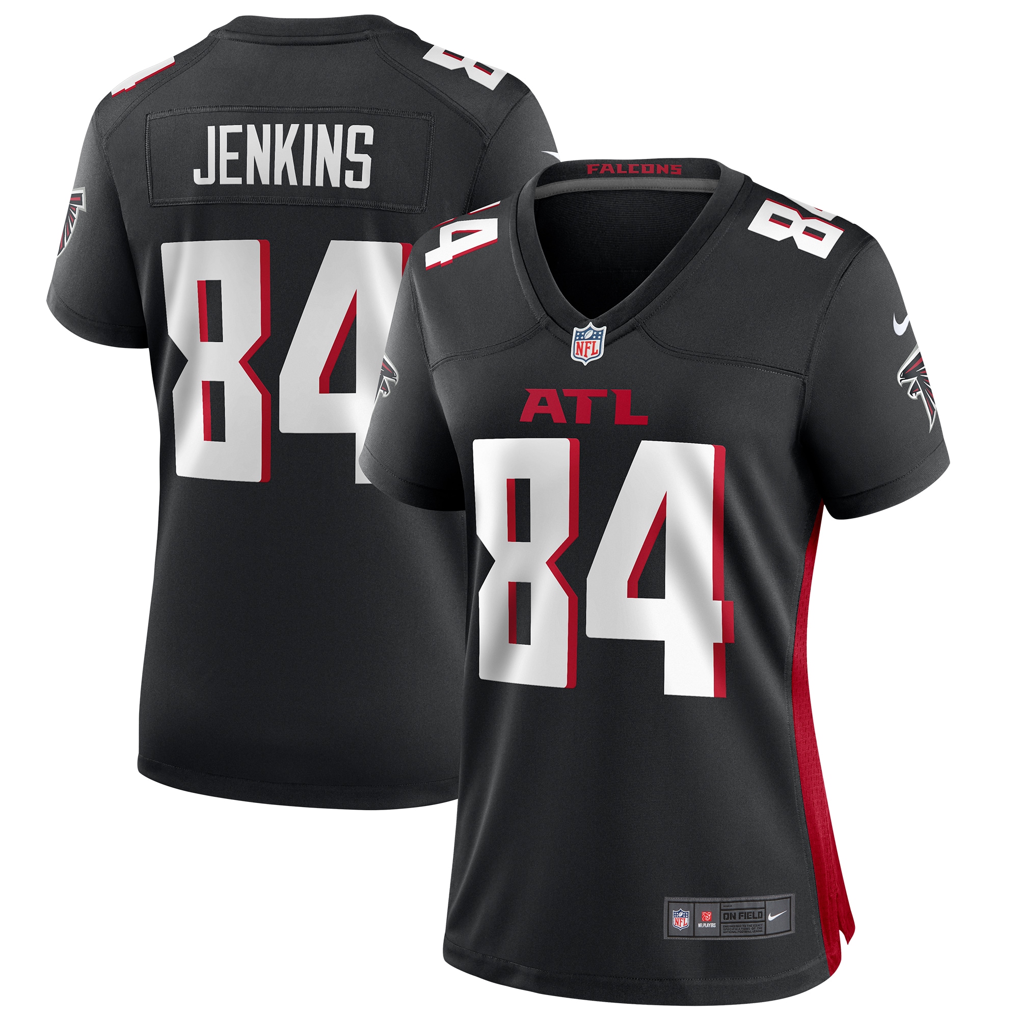 Alfred Jenkins Atlanta Falcons Nike Women's Game Retired Player Jersey - Black - vstockx