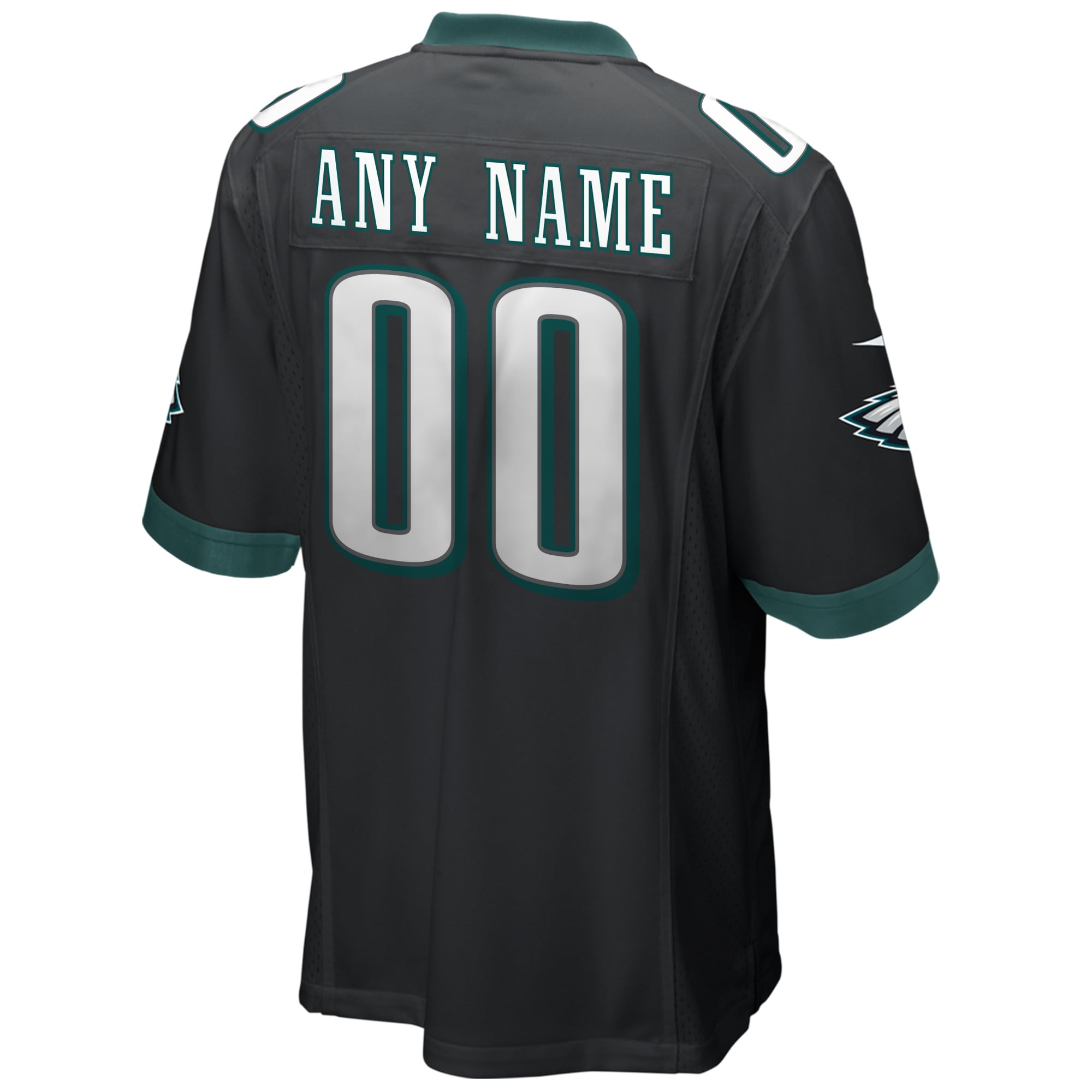 Philadelphia Eagles Nike Alternate Custom Game Jersey - Black - vstockx