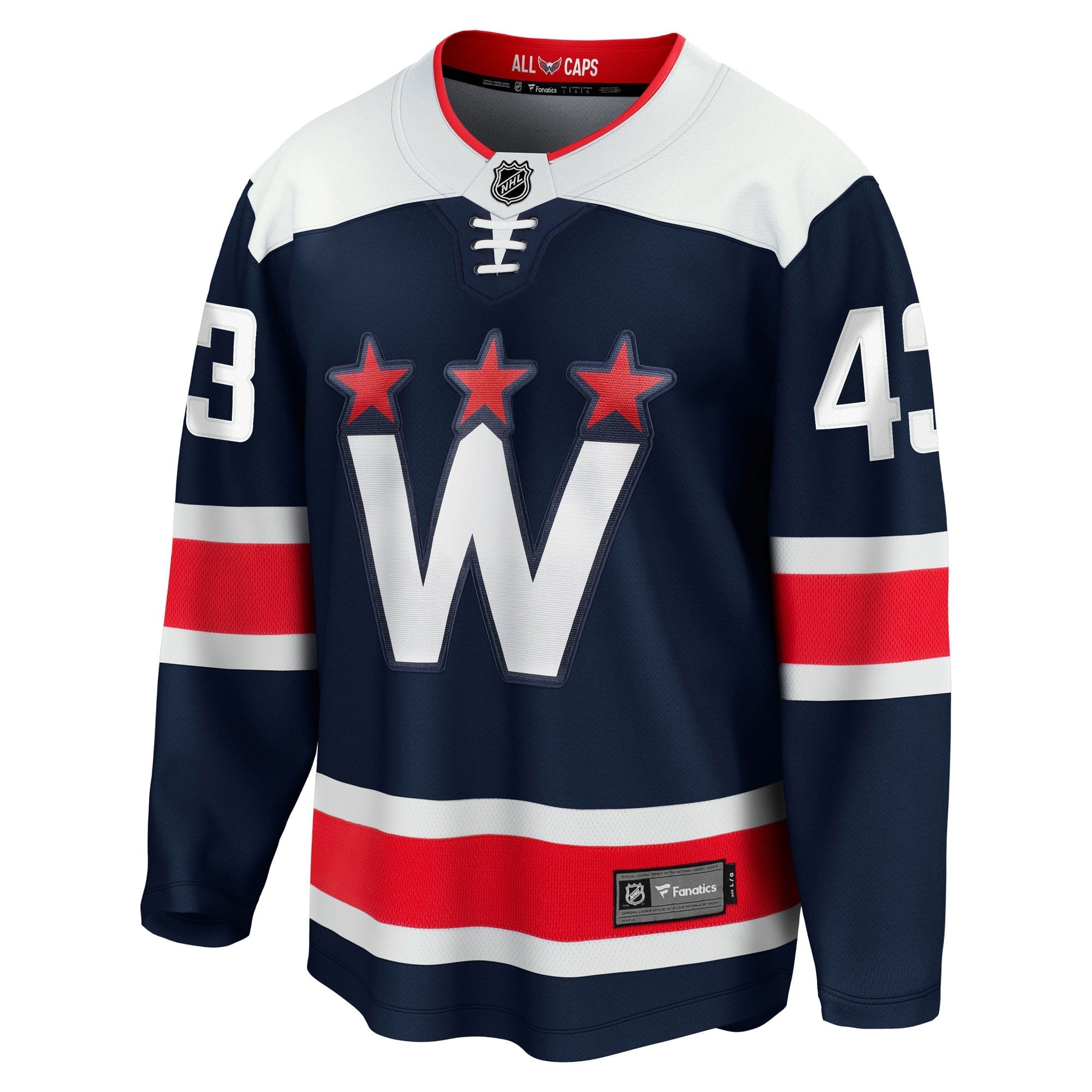 Men's Fanatics Branded Tom Wilson Navy Washington Capitals 2020/21 Alternate Premier Breakaway Player Jersey - vstockx