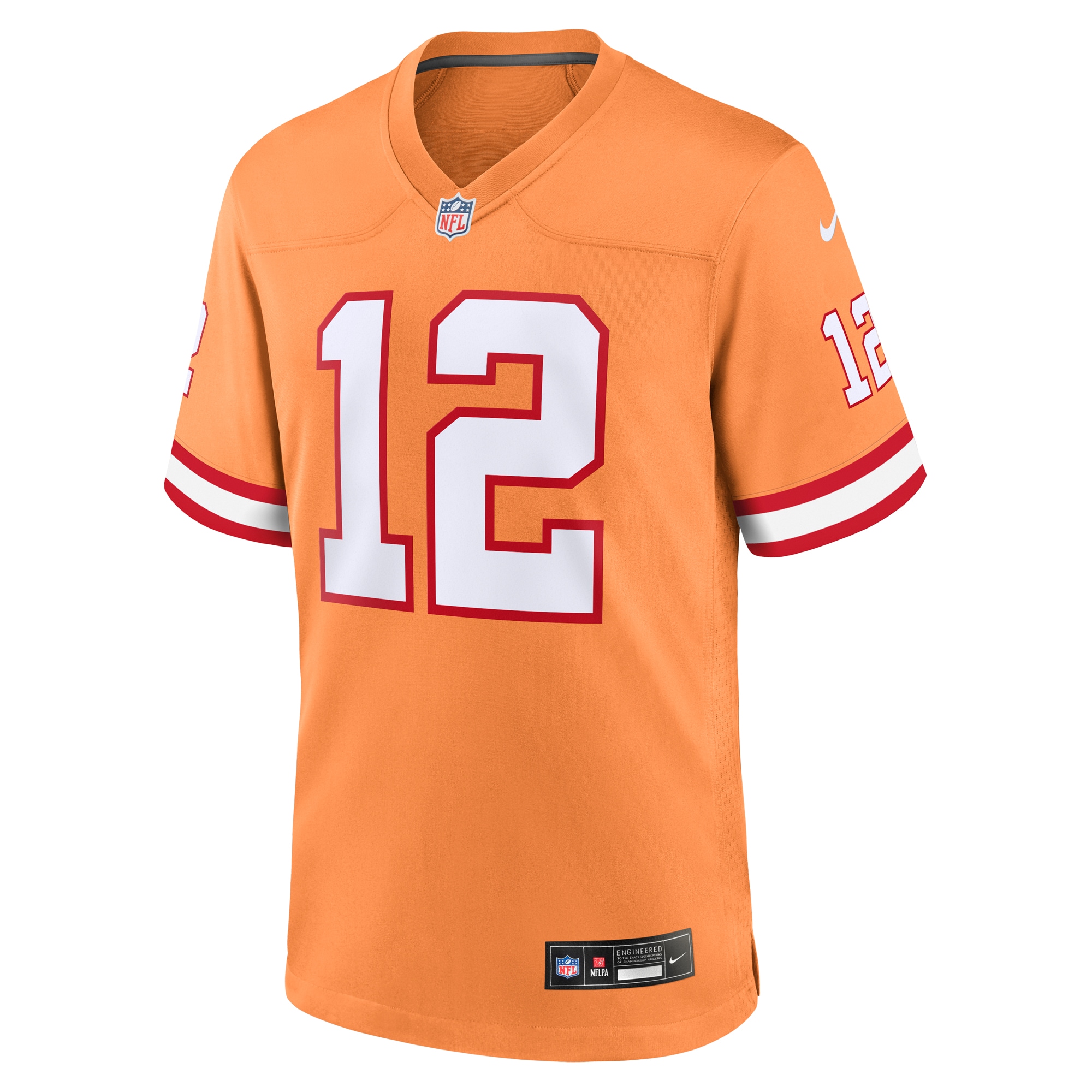 Tom Brady Tampa Bay Buccaneers Nike Throwback Game Jersey - Orange - vstockx