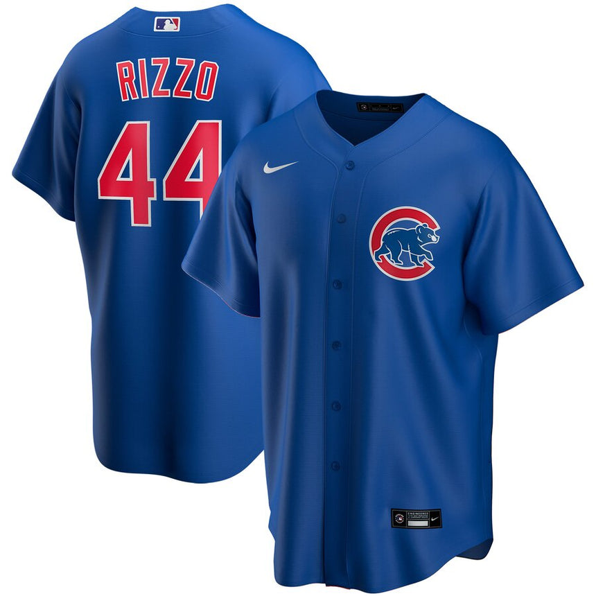 Men's Anthony Rizzo Chicago Cubs Blue Alternate Replica Jersey - vstockx