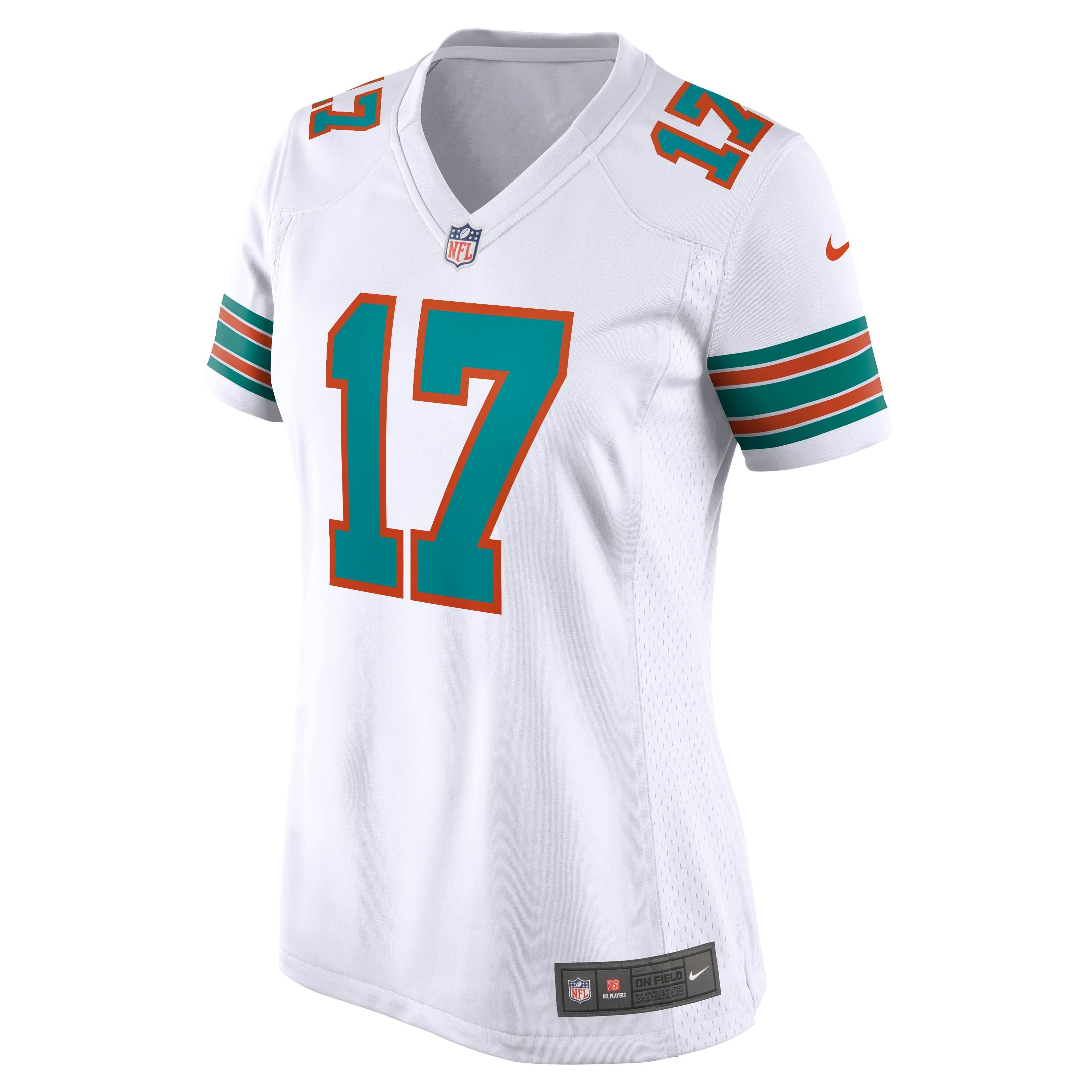 Women's Nike Jaylen Waddle White Miami Dolphins Game Jersey - vstockx