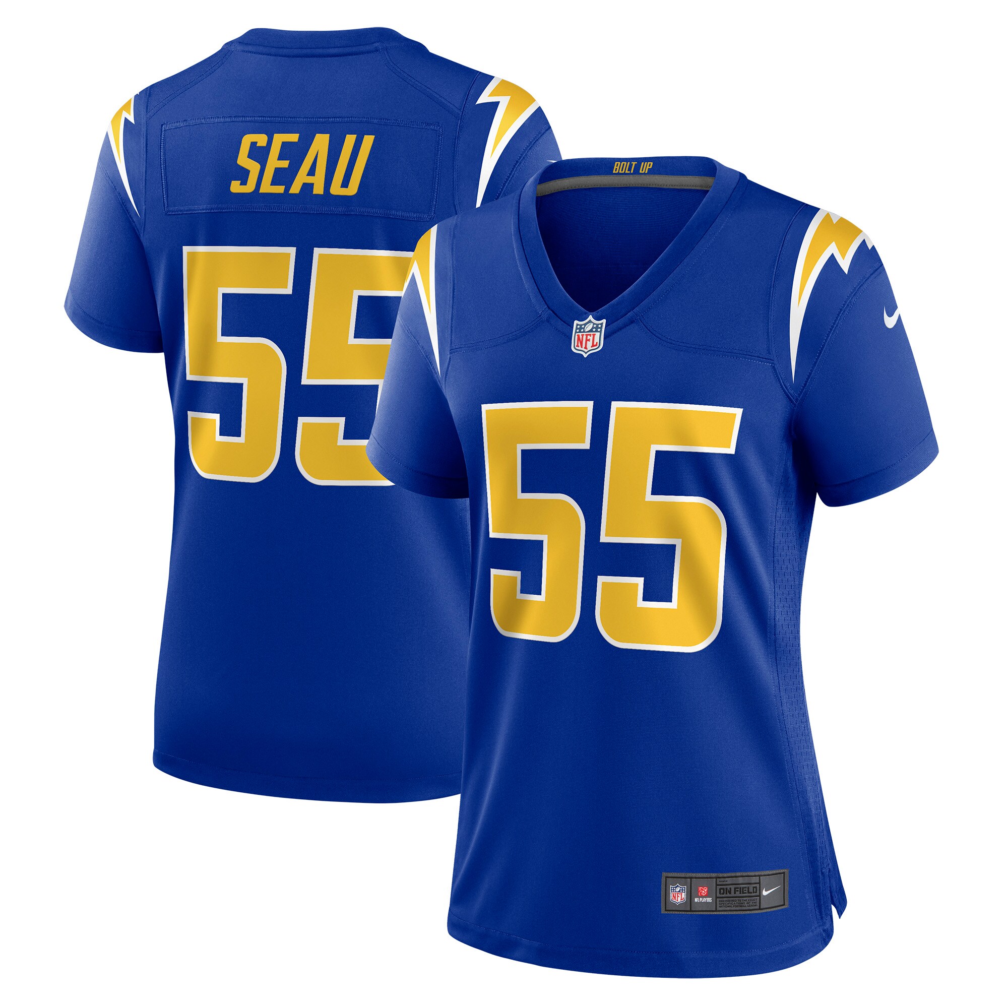 Junior Seau Los Angeles Chargers Nike Women's Retired Game Jersey - Royal - vstockx