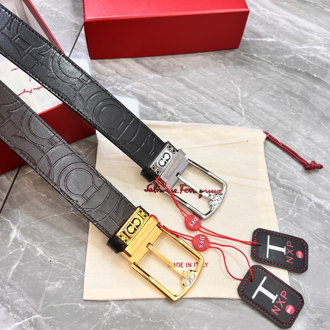 Streetwear Belt Ferragamo 319833 size:3.5cm - vstockx