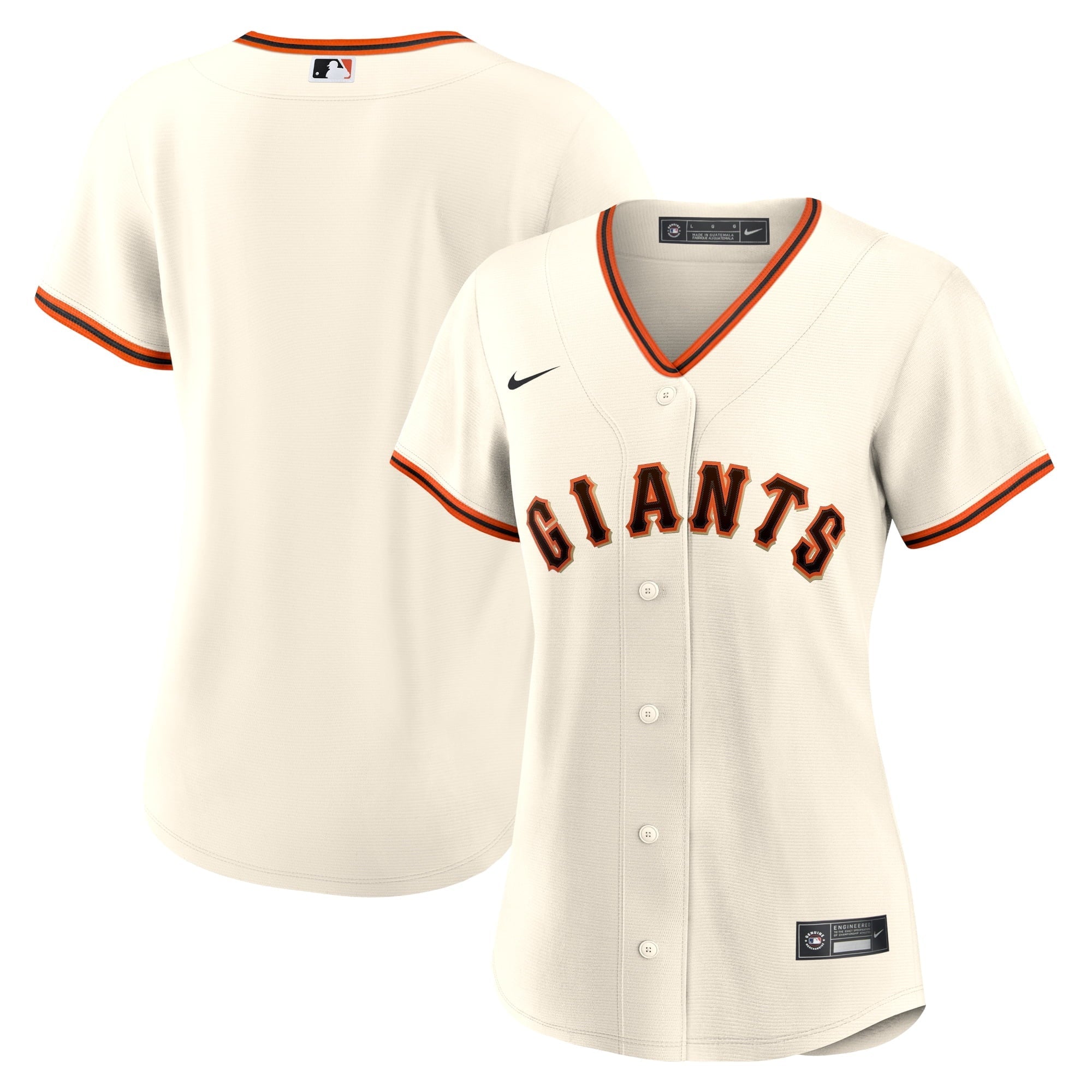 Women's Nike Cream San Francisco Giants Home Replica Team Jersey - vstockx