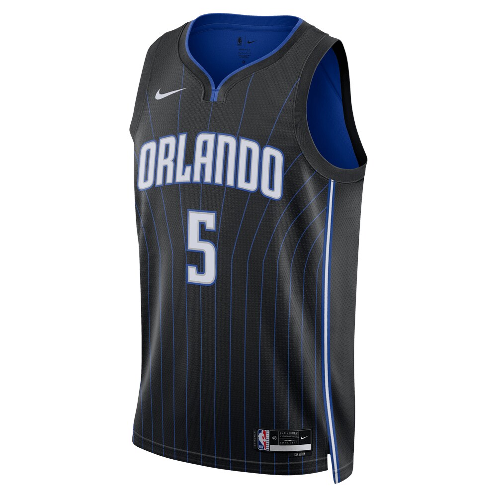 Paolo Banchero Orlando Magic Nike Unisex 2022 NBA Draft First Round Pick Swingman Jersey - Icon Edition - Black - vstockx