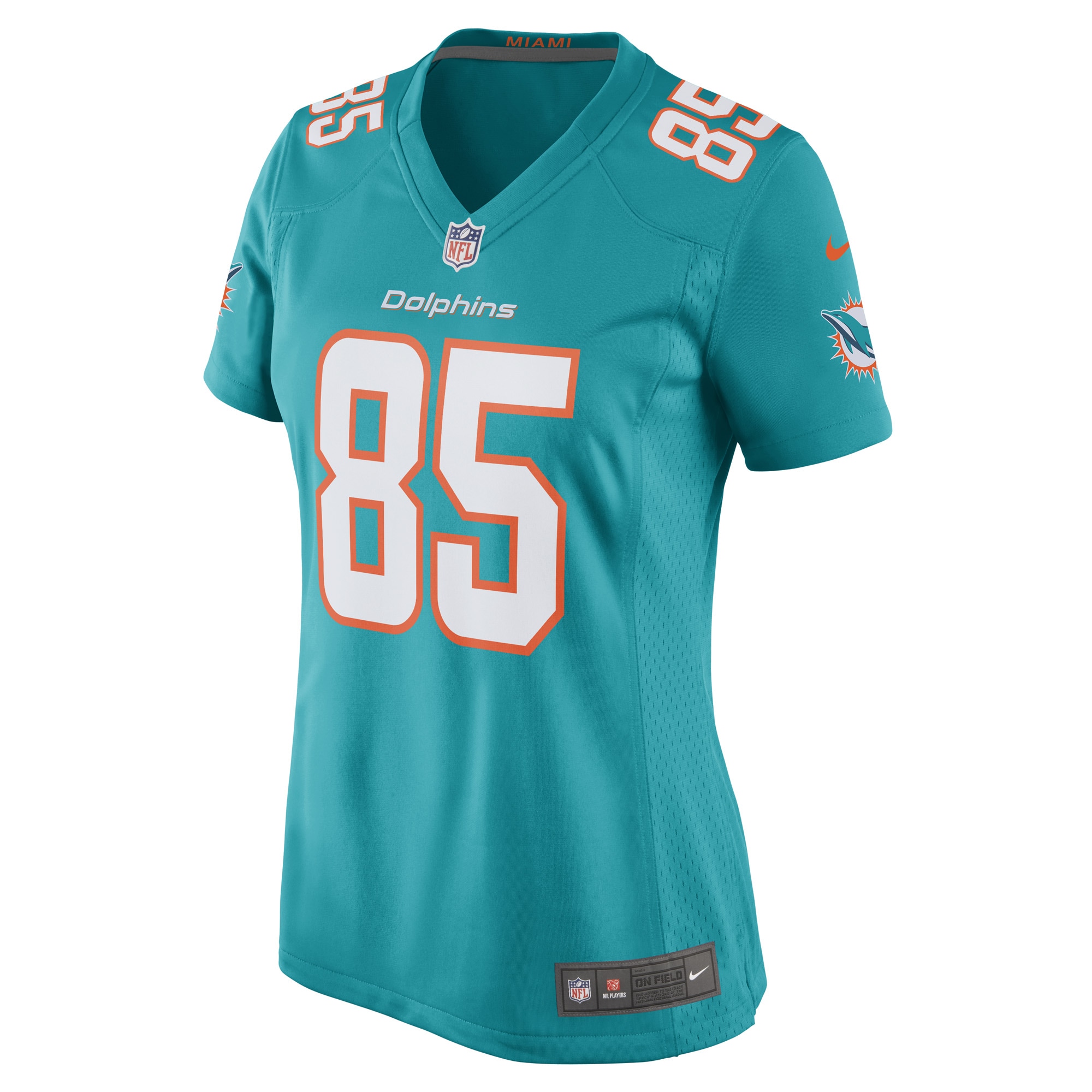 River Cracraft Miami Dolphins Nike Women's Game Player Jersey - Aqua - vstockx