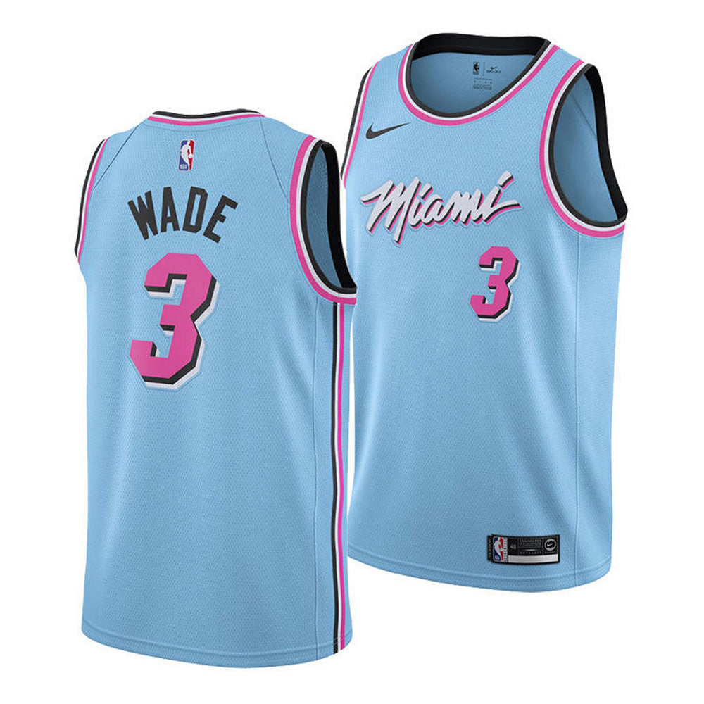 Men's Miami Heat Dwyane Wade City Edition Jersey - Light Blue - vstockx