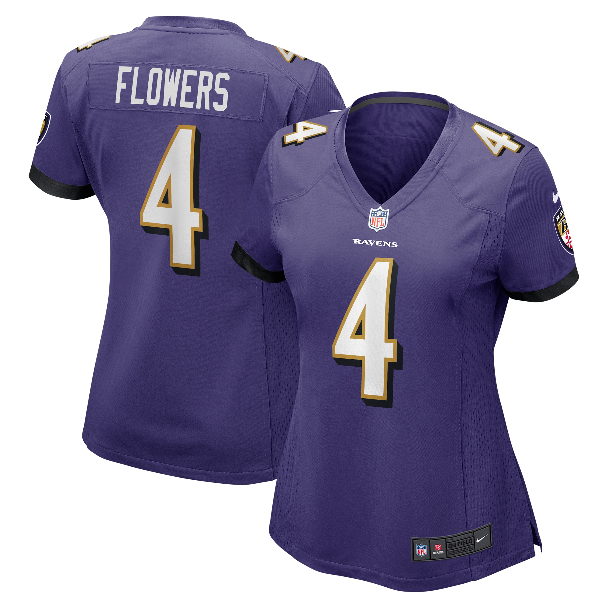 Zay Flowers Baltimore Ravens Nike Women's Team Game Jersey - Purple - vstockx