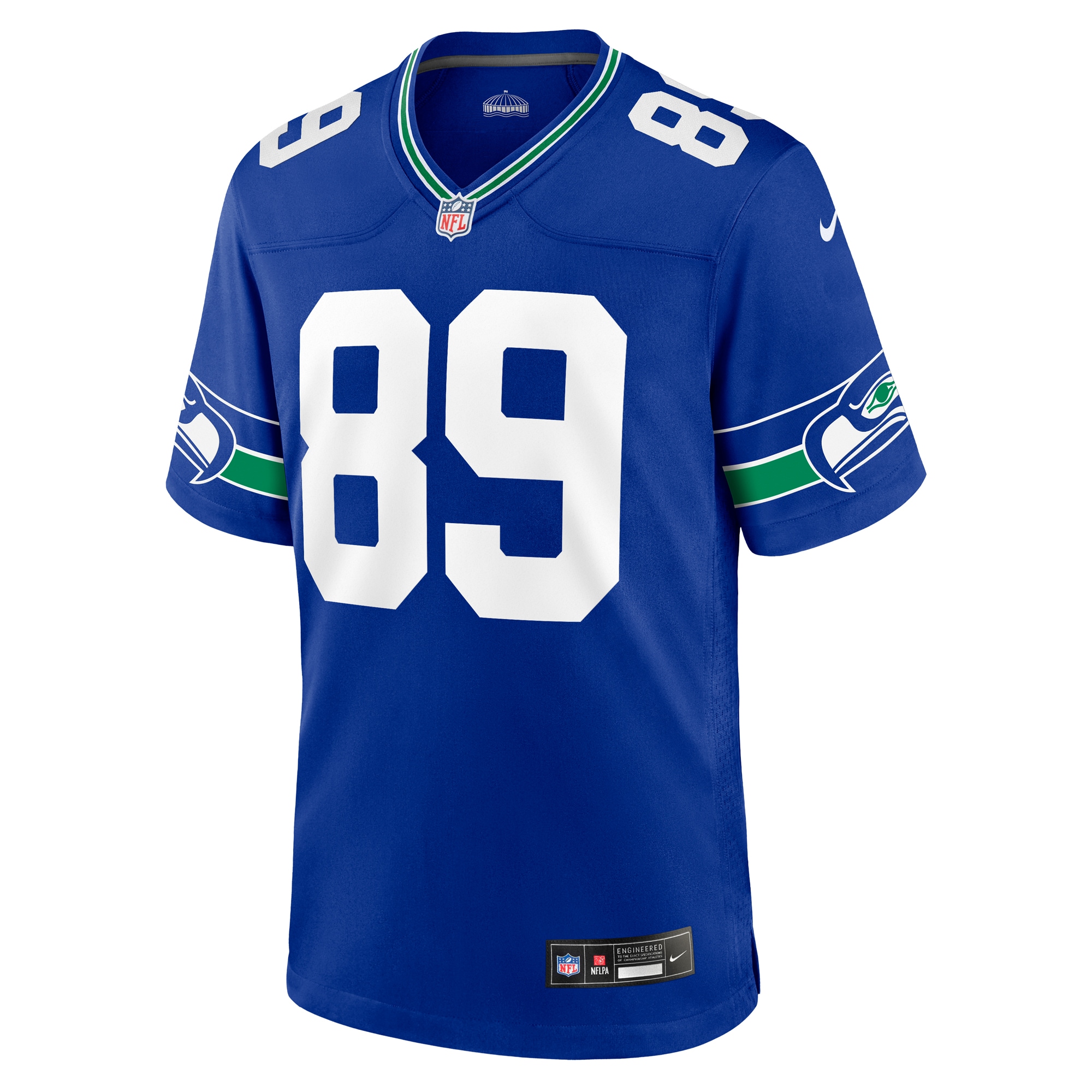 Will Dissly Seattle Seahawks Nike Throwback Player Game Jersey - Royal - vstockx
