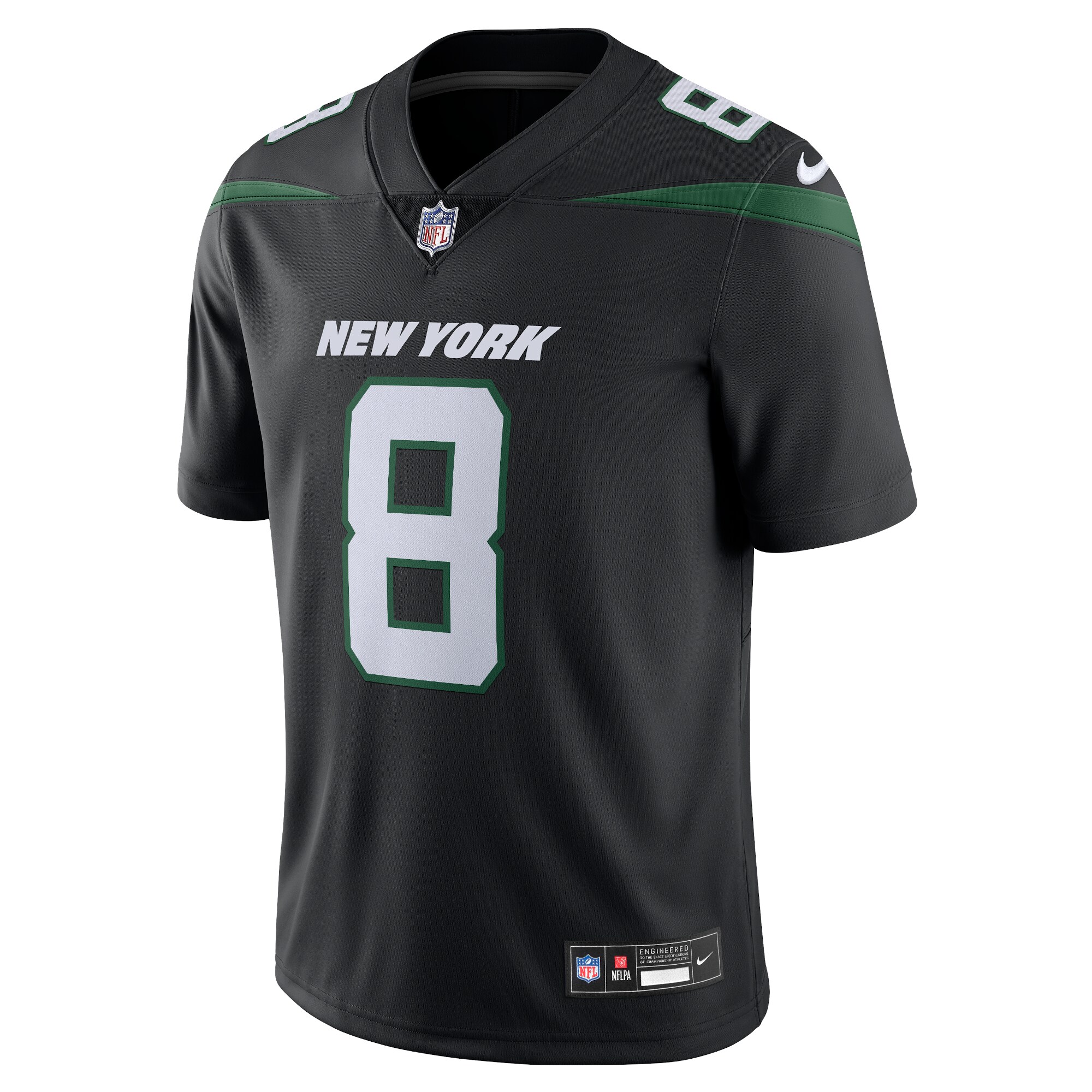 Aaron Rodgers New York Jets Nike Vapor Untouchable Limited Jersey - Black - vstockx