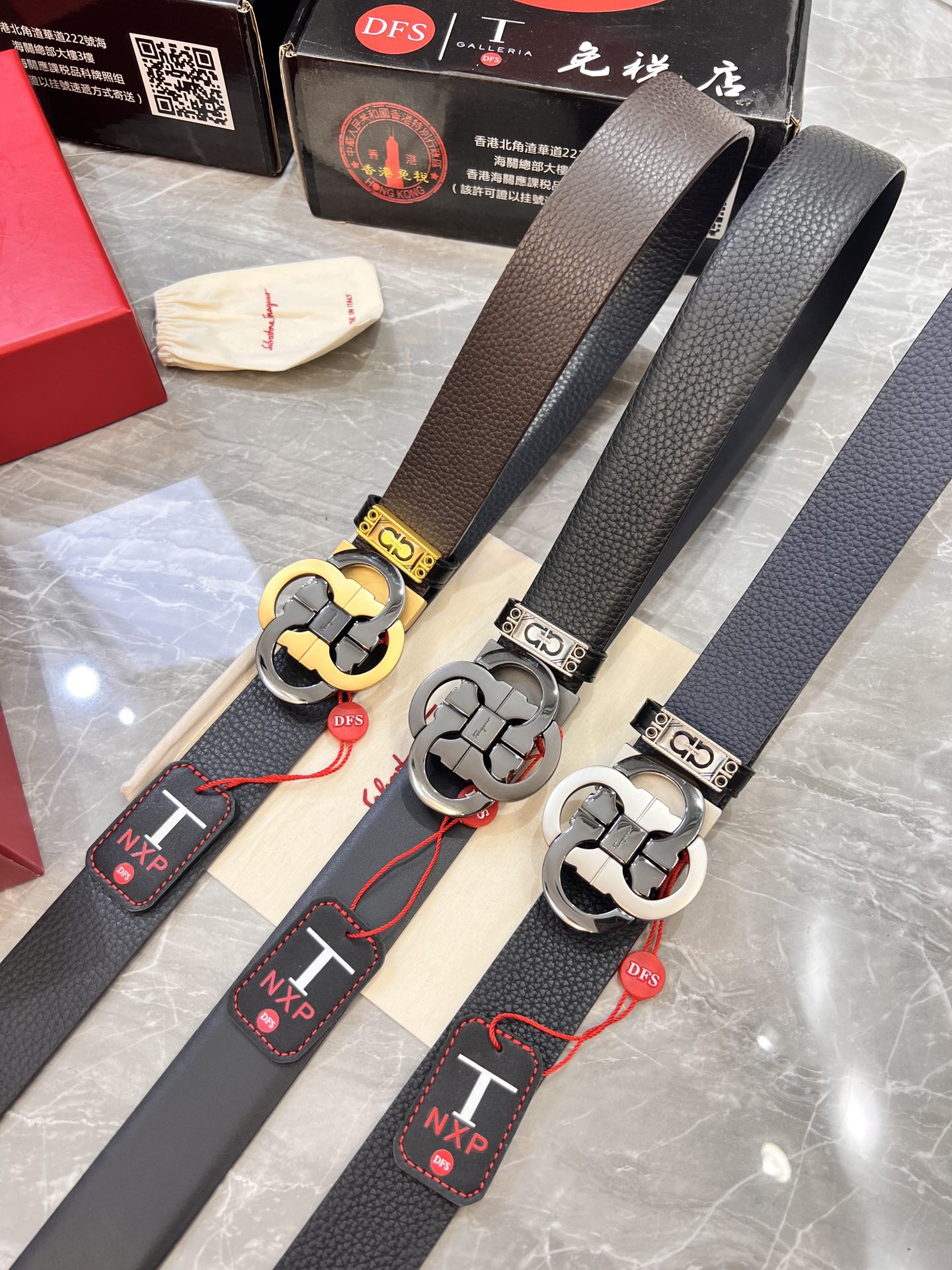 Streetwear Belt Ferragamo 319904 size:3.5cm - vstockx
