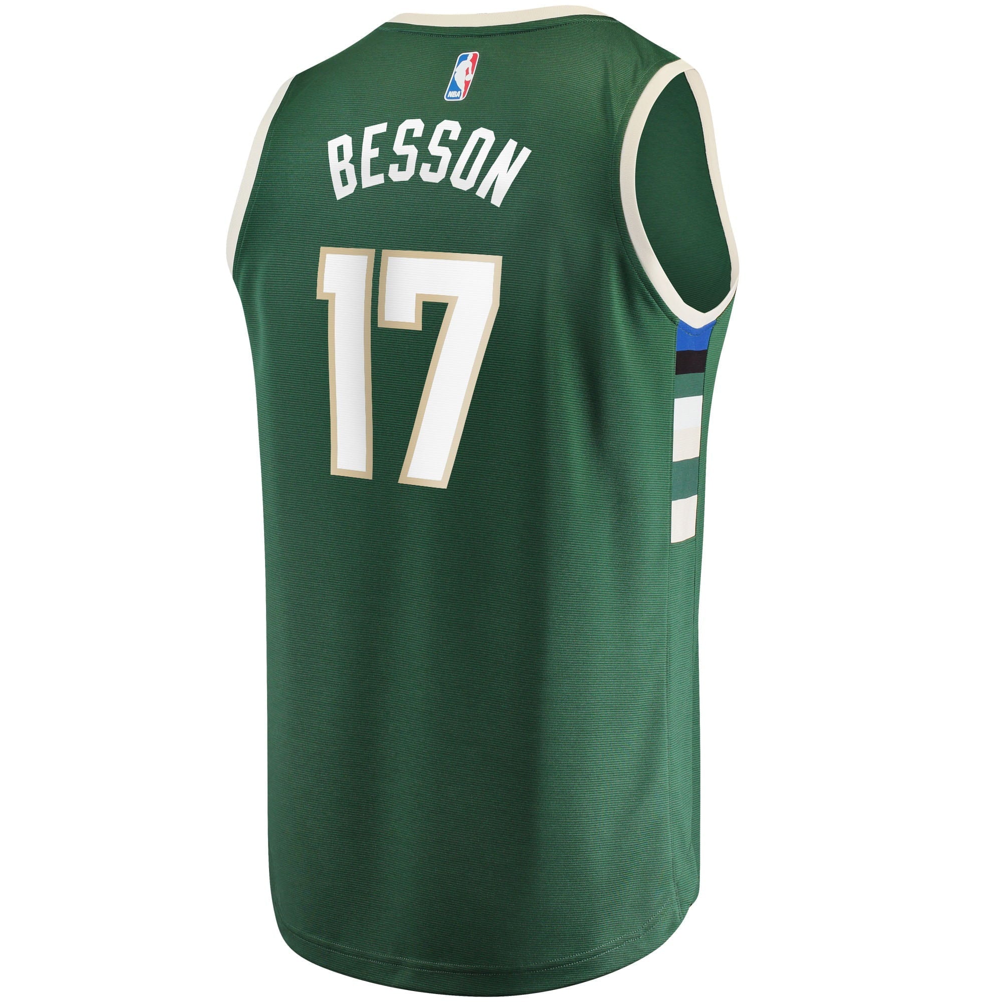 Men's Fanatics Branded Hugo Besson Green Milwaukee Bucks 2021/22 Fast Break Replica Jersey - Icon Edition - vstockx