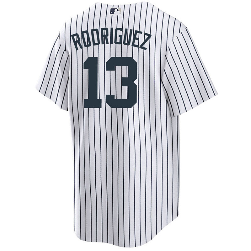 Men's New York Yankees Alex Rodriguez Player Name Replica Home Jersey - White - vstockx