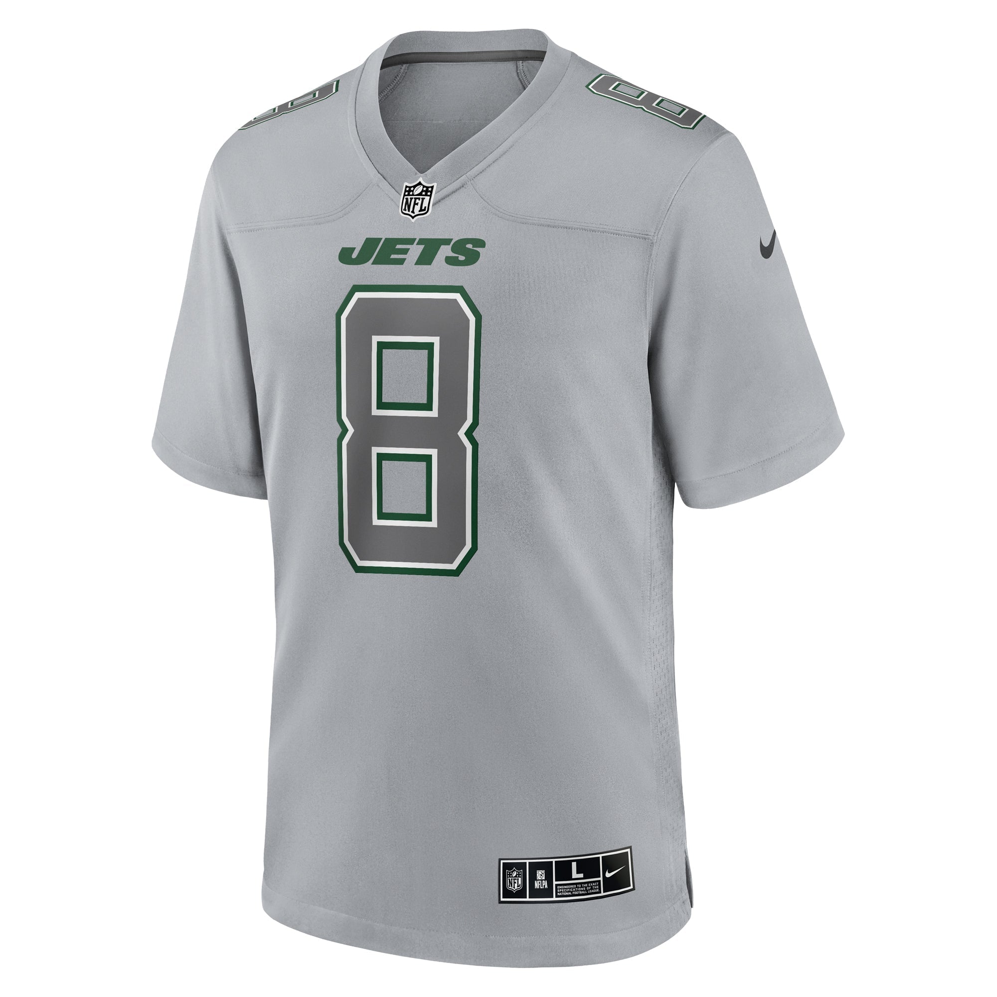 Men's Nike Aaron Rodgers Heather Gray New York Jets Atmosphere Fashion Game Jersey - vstockx