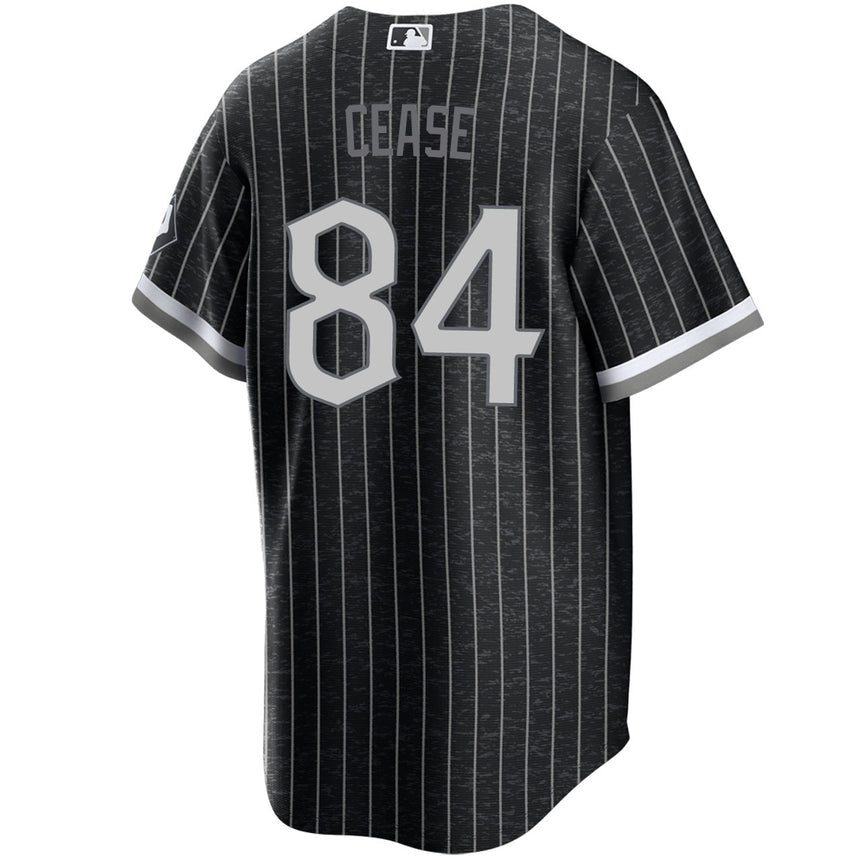 Men's Dylan Cease Chicago White Sox Black City Connect Premium Stitch Replica Jersey - vstockx