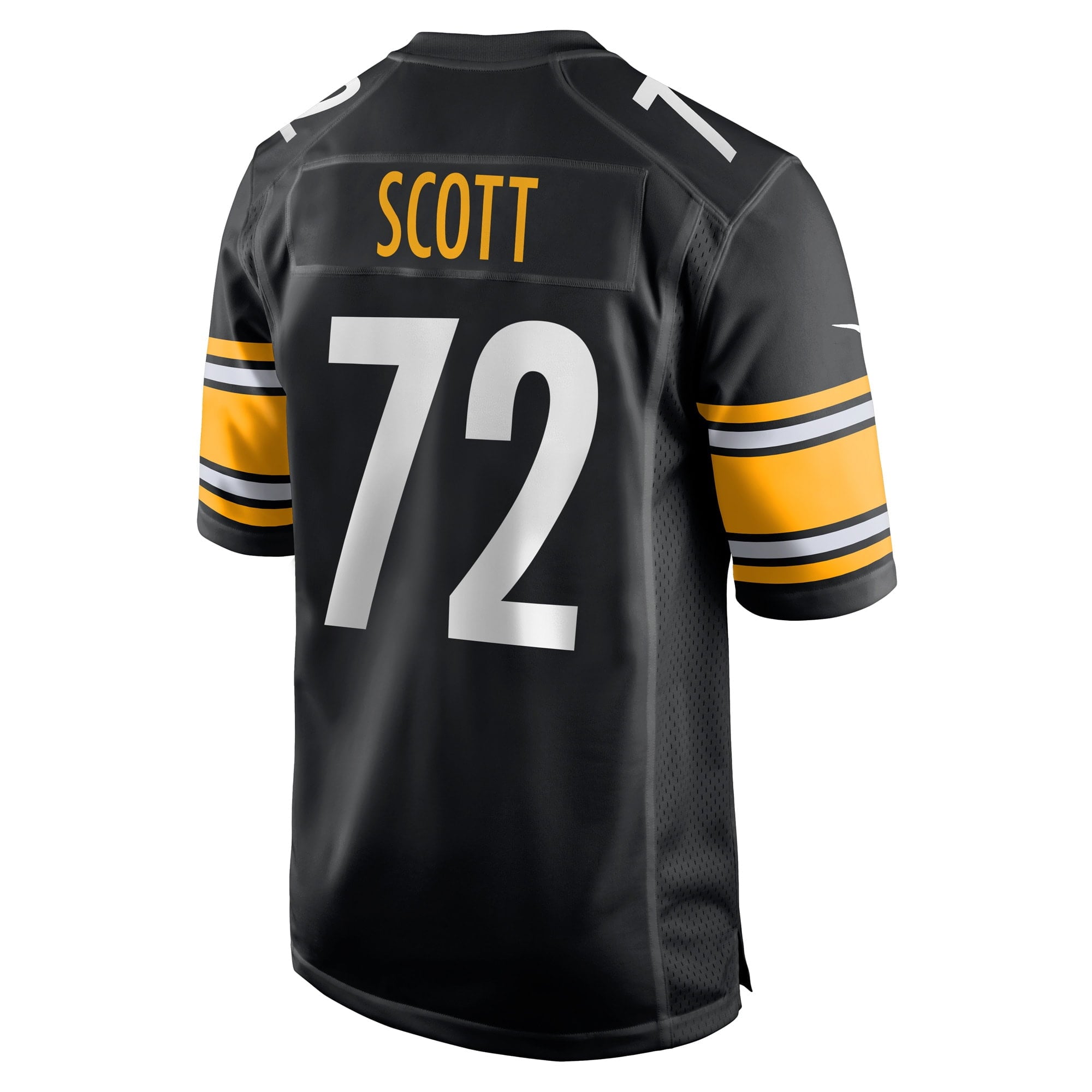 Men's Nike Trent Scott Black Pittsburgh Steelers Game Player Jersey - vstockx