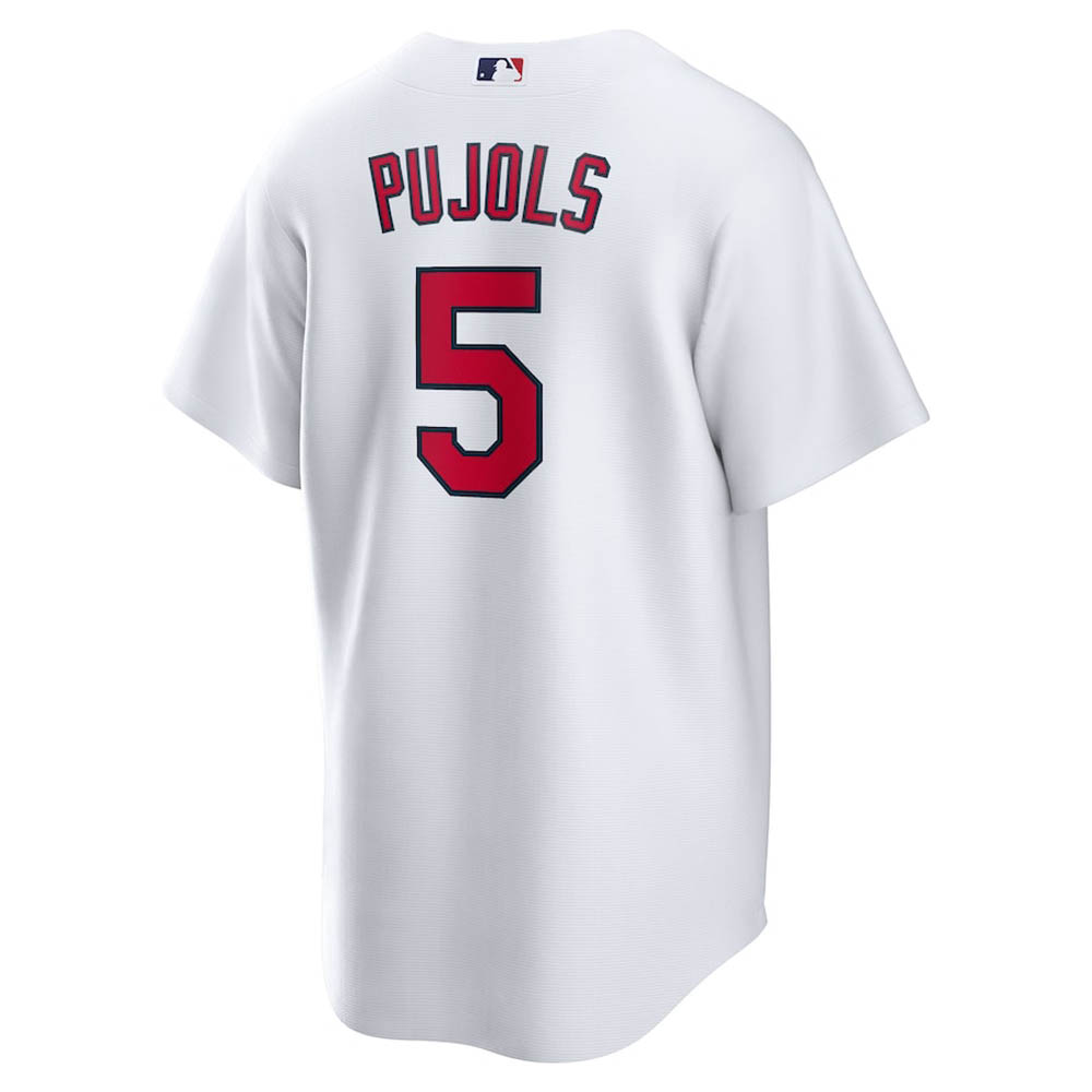 Youth St. Louis Cardinals Albert Pujols Cool Base Replica Home Jersey - White - vstockx