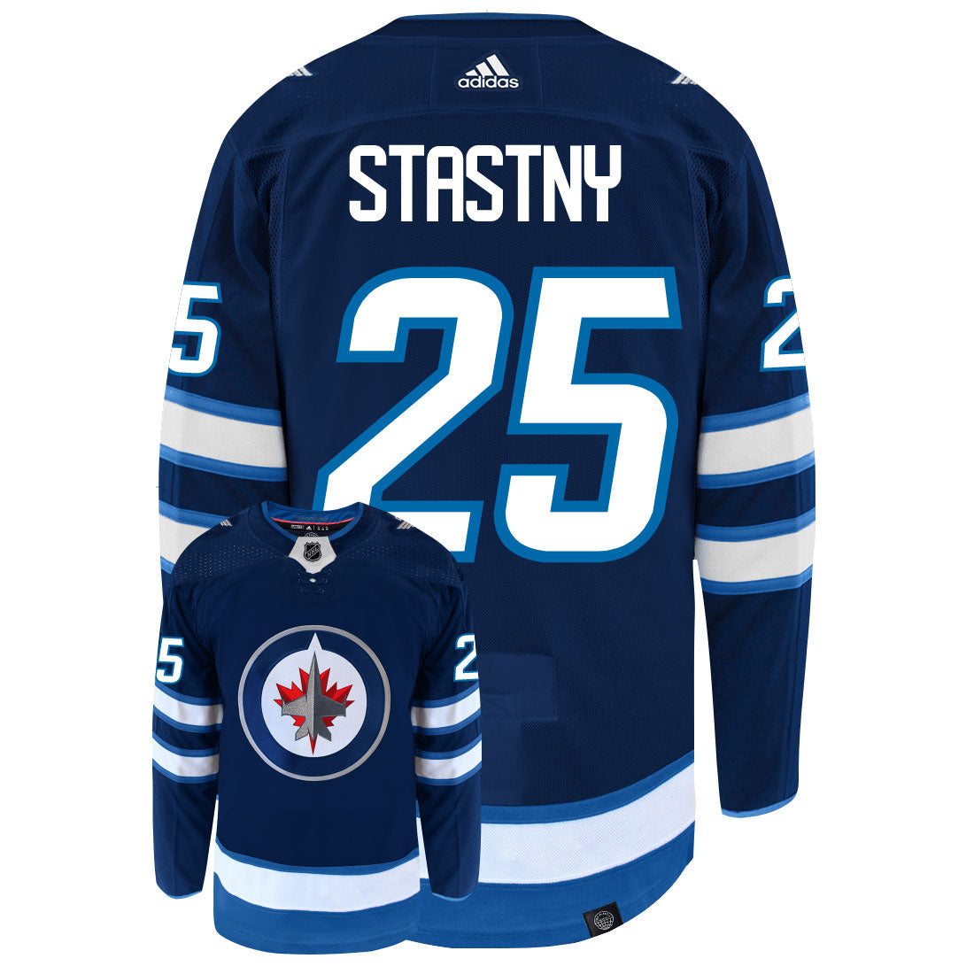 Paul Stastny Winnipeg Jets Adidas Primegreen Authentic NHL Hockey Jersey - vstockx