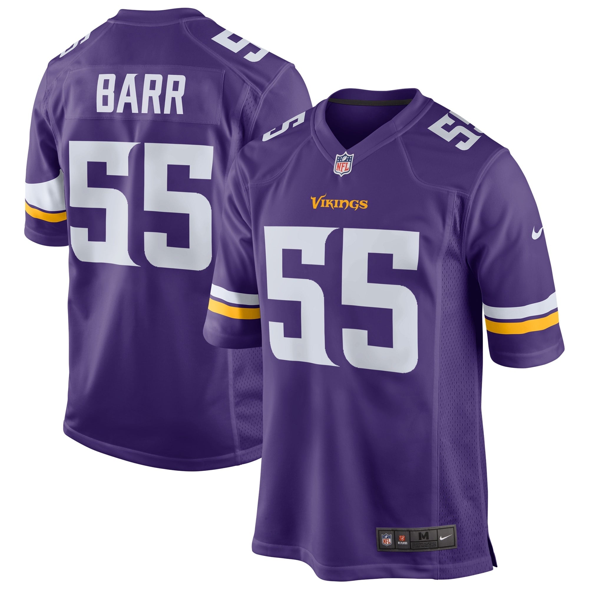 Men's Nike Anthony Barr Purple Minnesota Vikings Game Jersey - vstockx