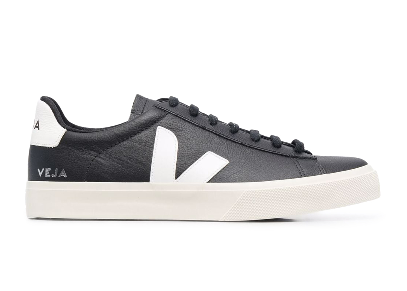 Veja Campo Low Chromefree Black White - vstockx
