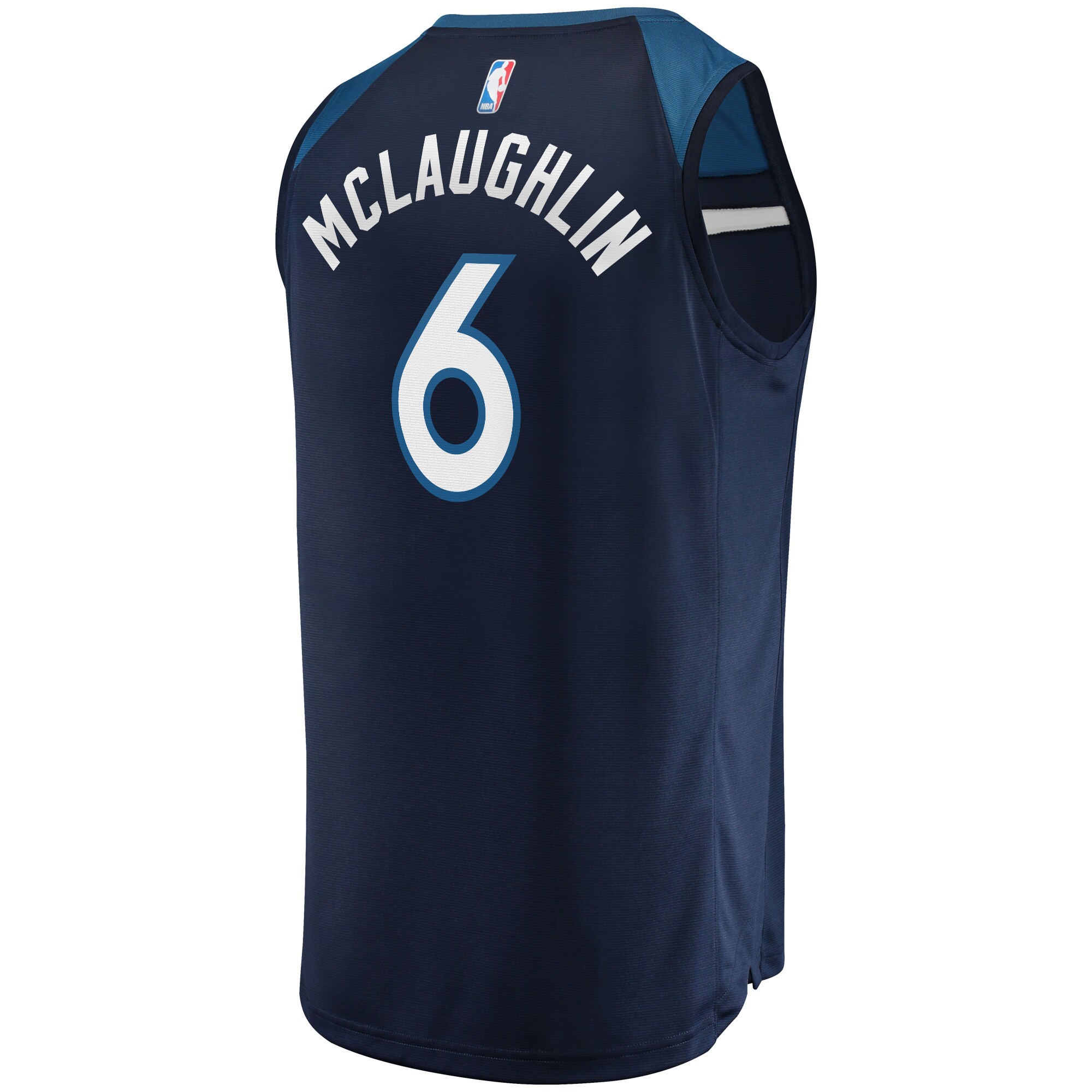 Jordans McLaughlin Minnesota Timberwolves Fanatics Branded Fast Break Player Jersey - Icon Edition - Navy - vstockx