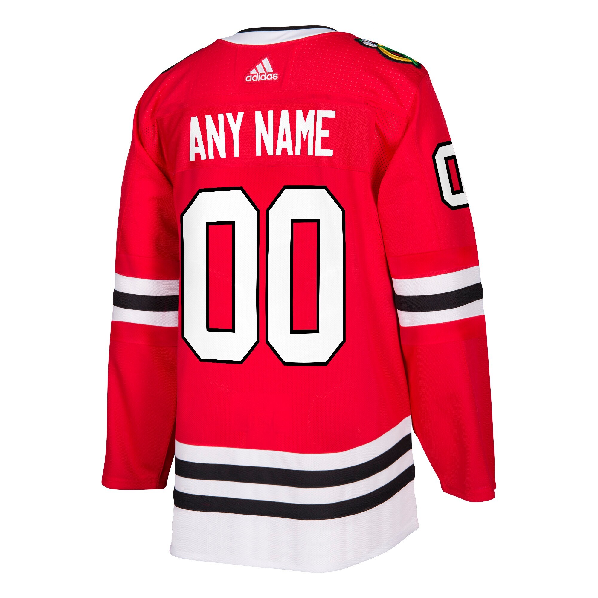 Chicago Blackhawks adidas Authentic Custom Jersey - Red - vstockx