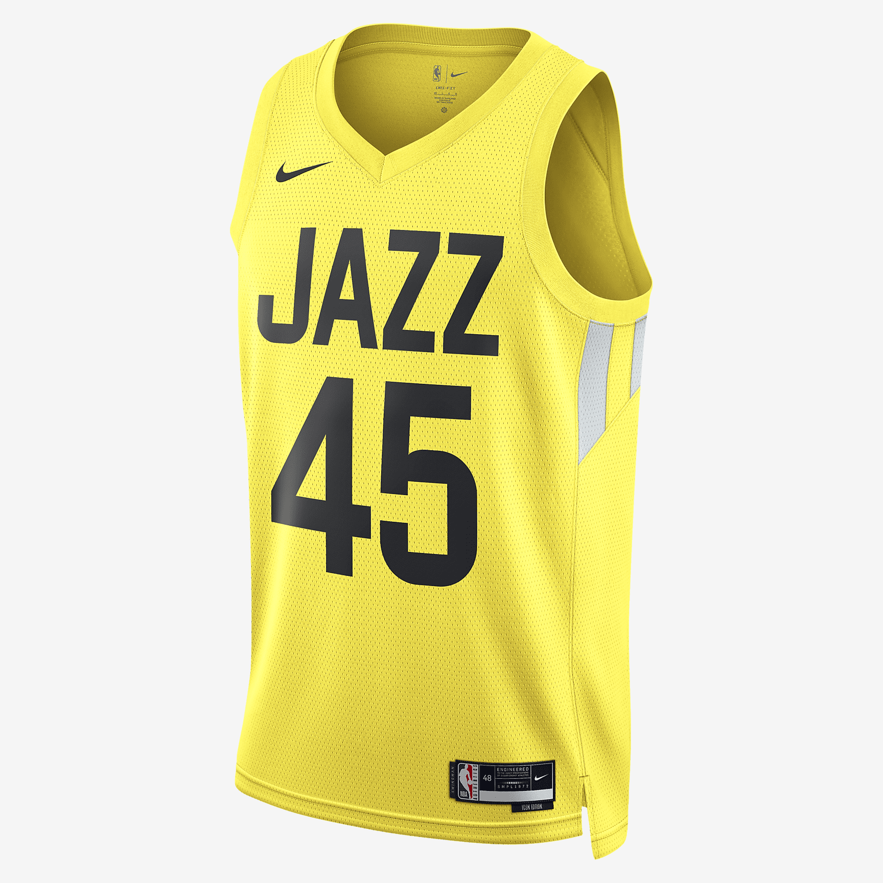 Utah Jazz Icon Edition 2022/23 Nike Dri-FIT NBA Swingman Jersey - Yellow Strike - vstockx