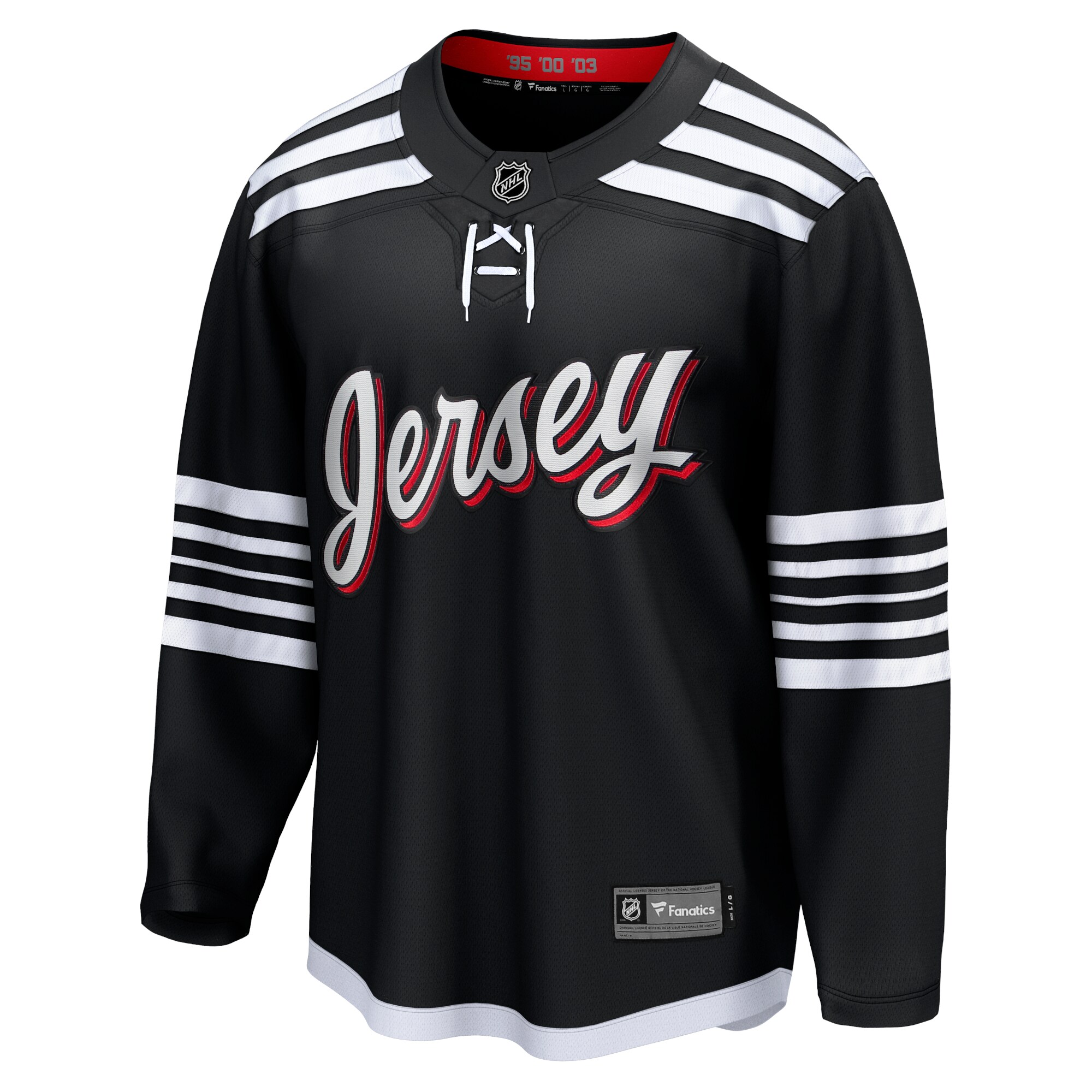 New Jersey Devils Fanatics Branded Alternate Premier Breakaway Team Jersey - Black - vstockx