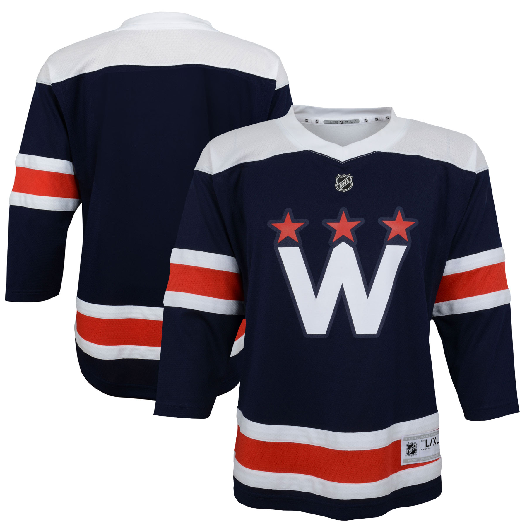 Washington Capitals Youth 2020/21 Alternate Replica Jersey - Navy - vstockx
