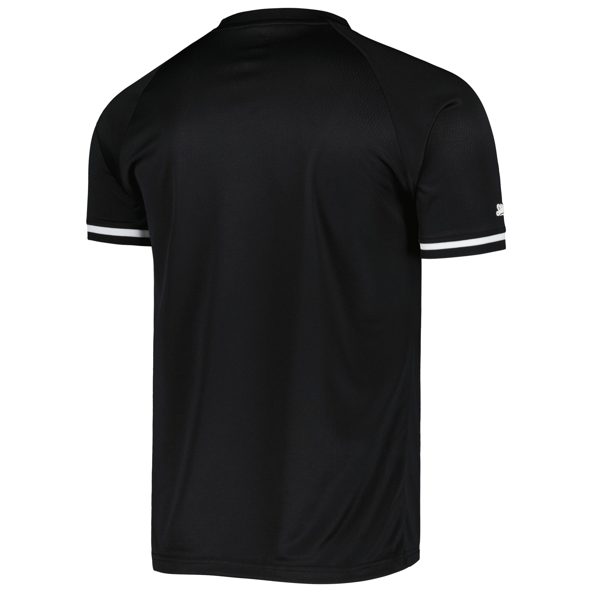 Boston Red Sox Stitches Black Raglan V-Neck Jersey - vstockx