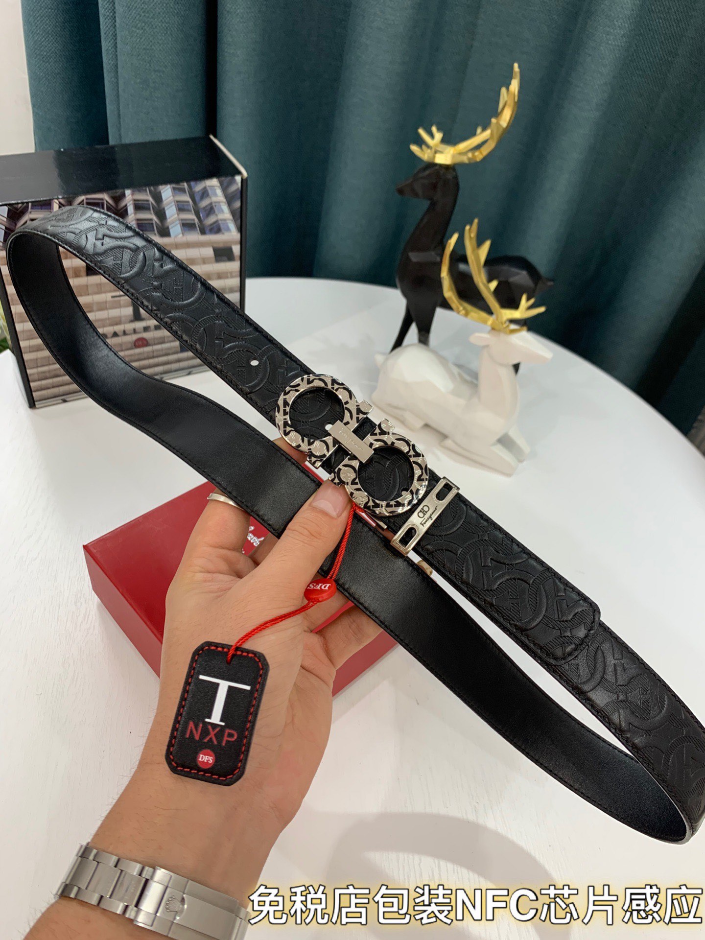 Streetwear Belt Ferragamo 319183 size:3.5cm - vstockx