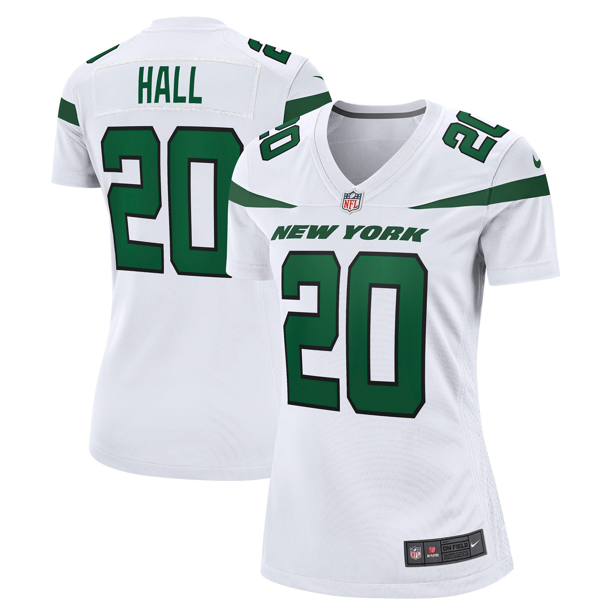 Breece Hall New York Jets Nike Women's Away Game Player Jersey - White - vstockx