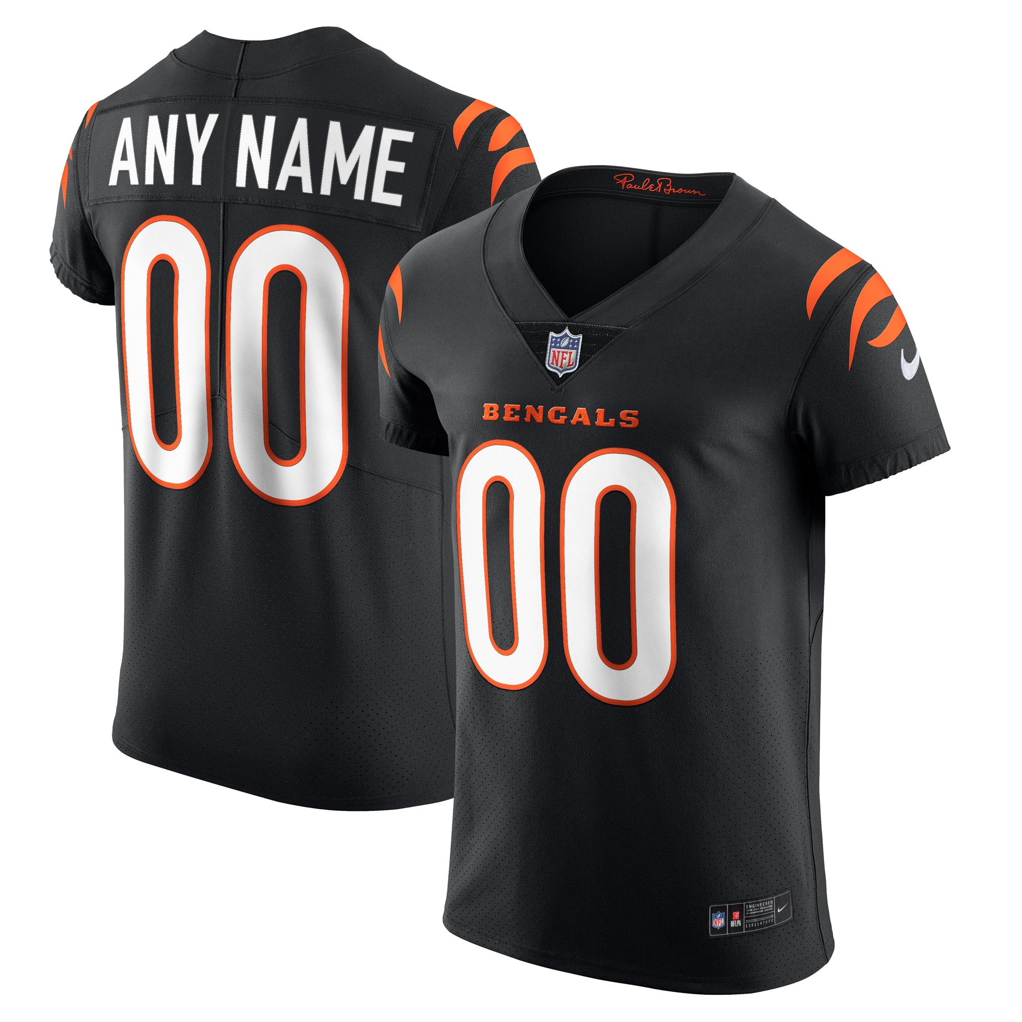 Cincinnati Bengals Nike Vapor Elite Custom Jersey - Black - vstockx