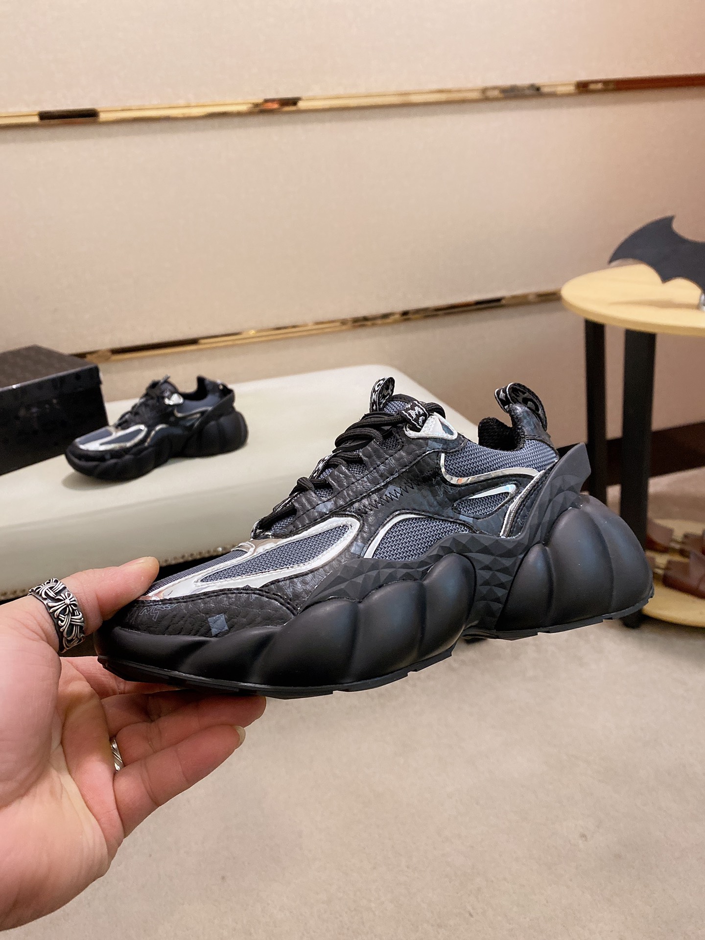 MCM Low Top Logo Lace-up Sneakers 1 - vstockx