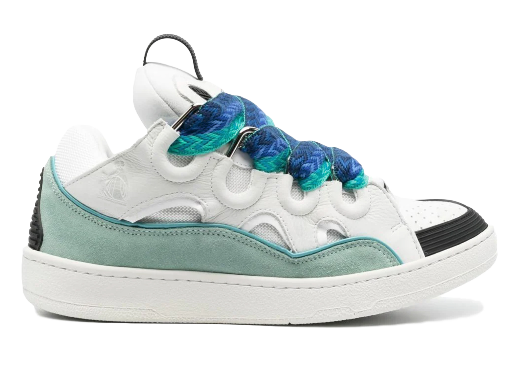 Lanvin Curb Sneaker White Blue - vstockx