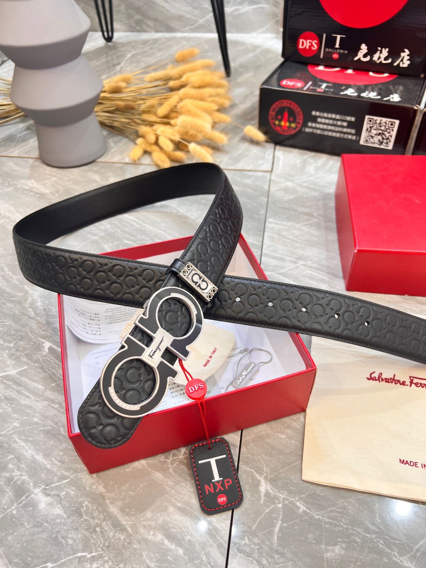 Streetwear Belt Ferragamo 320008 size:3.5cm - vstockx