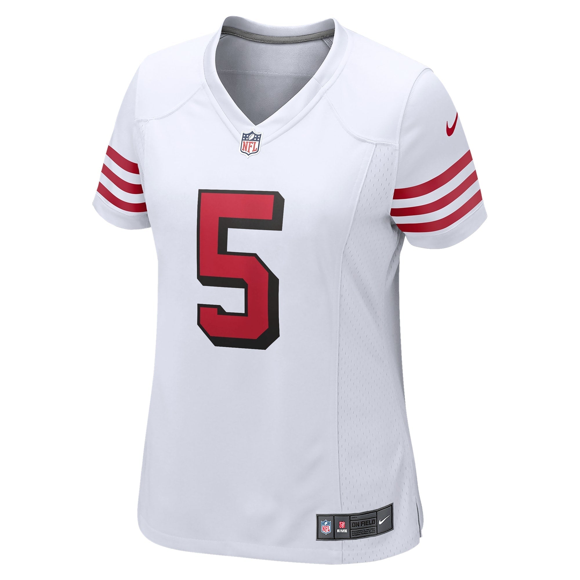 Women's Nike Trey Lance White San Francisco 49ers Alternate Game Jersey - vstockx