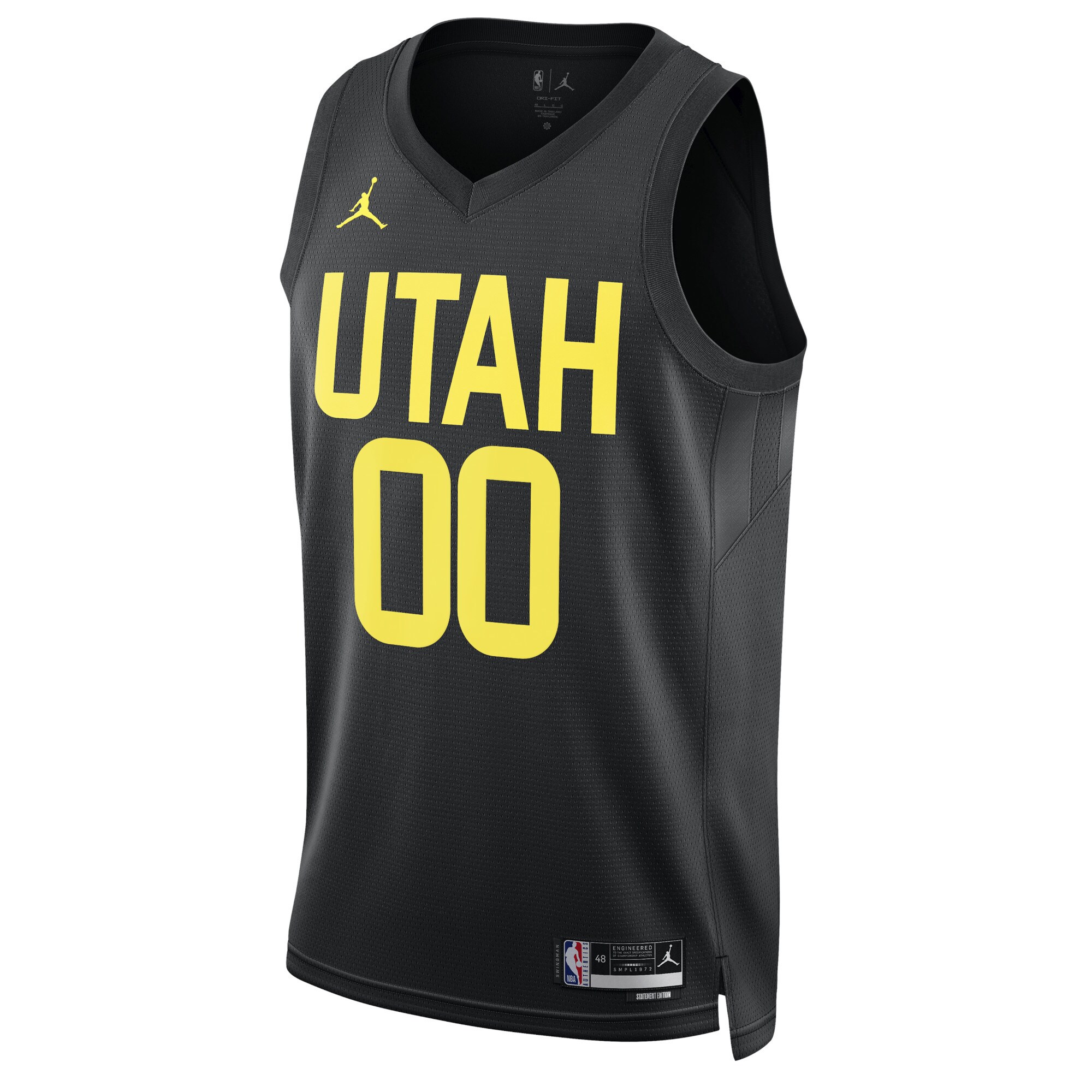Utah Jazz Jordans Brand Unisex 2022/23 Swingman Custom Jersey - Statement Edition - Black - vstockx