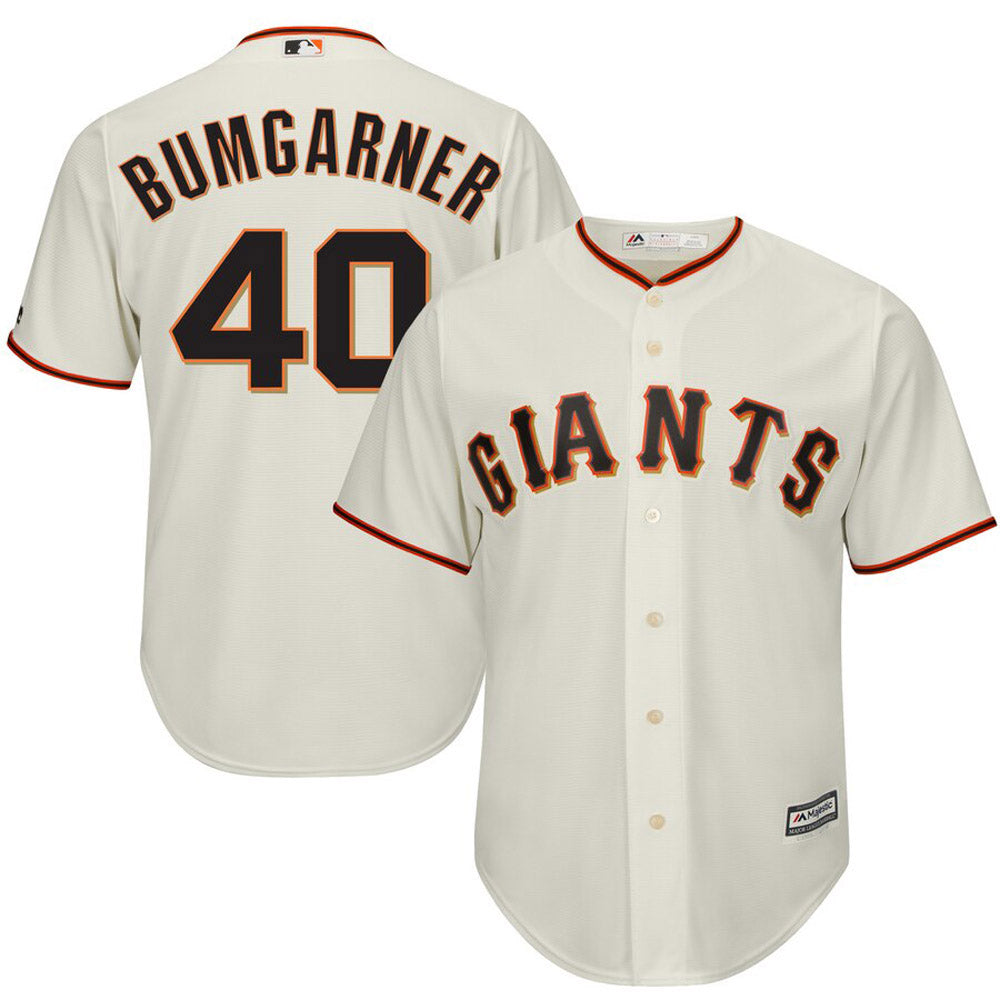 Youth San Francisco Giants Madison Bumgarner Replica Alternate Jersey - Cream - vstockx