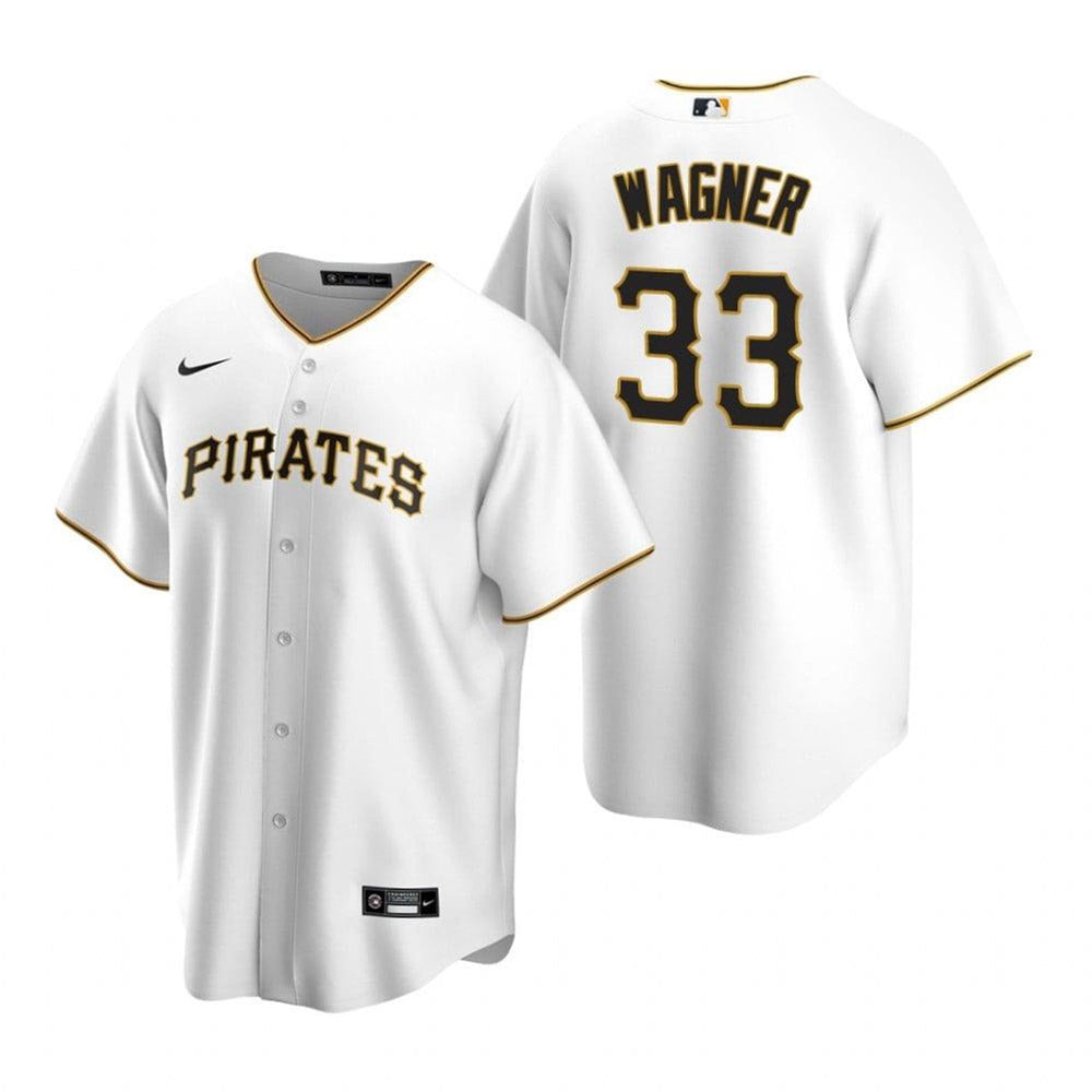 Men's Pittsburgh Pirates Honus Wagner Replica Home Jersey - White - vstockx