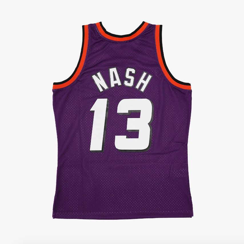 Men's Phoenix Suns Steve Nash Mitchell & Ness Purple 1996-97 Hardwood Classics Swingman Jersey - vstockx