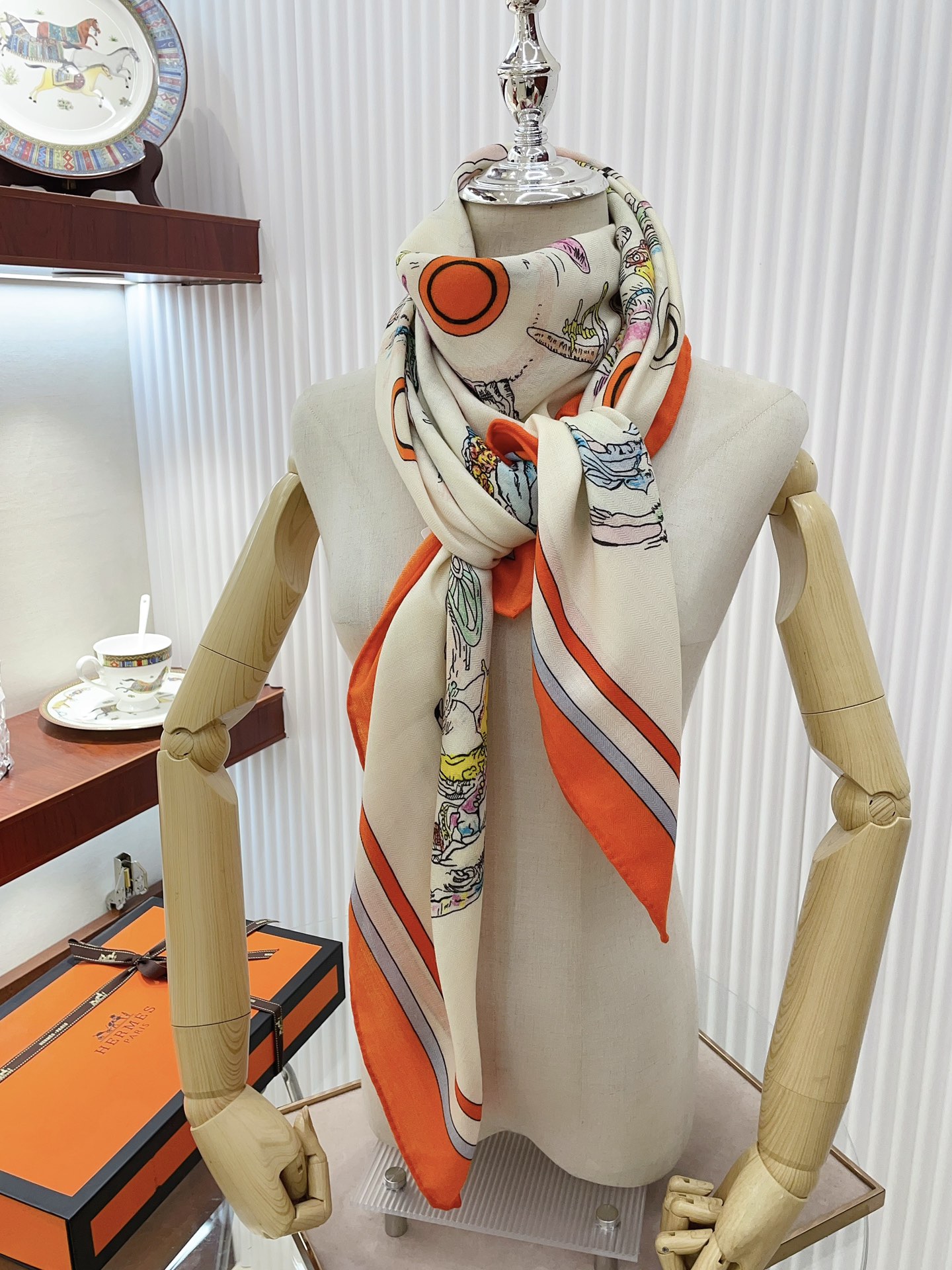 Streetwear Scarf Hermes 328807 size:140cm*140cm - vstockx